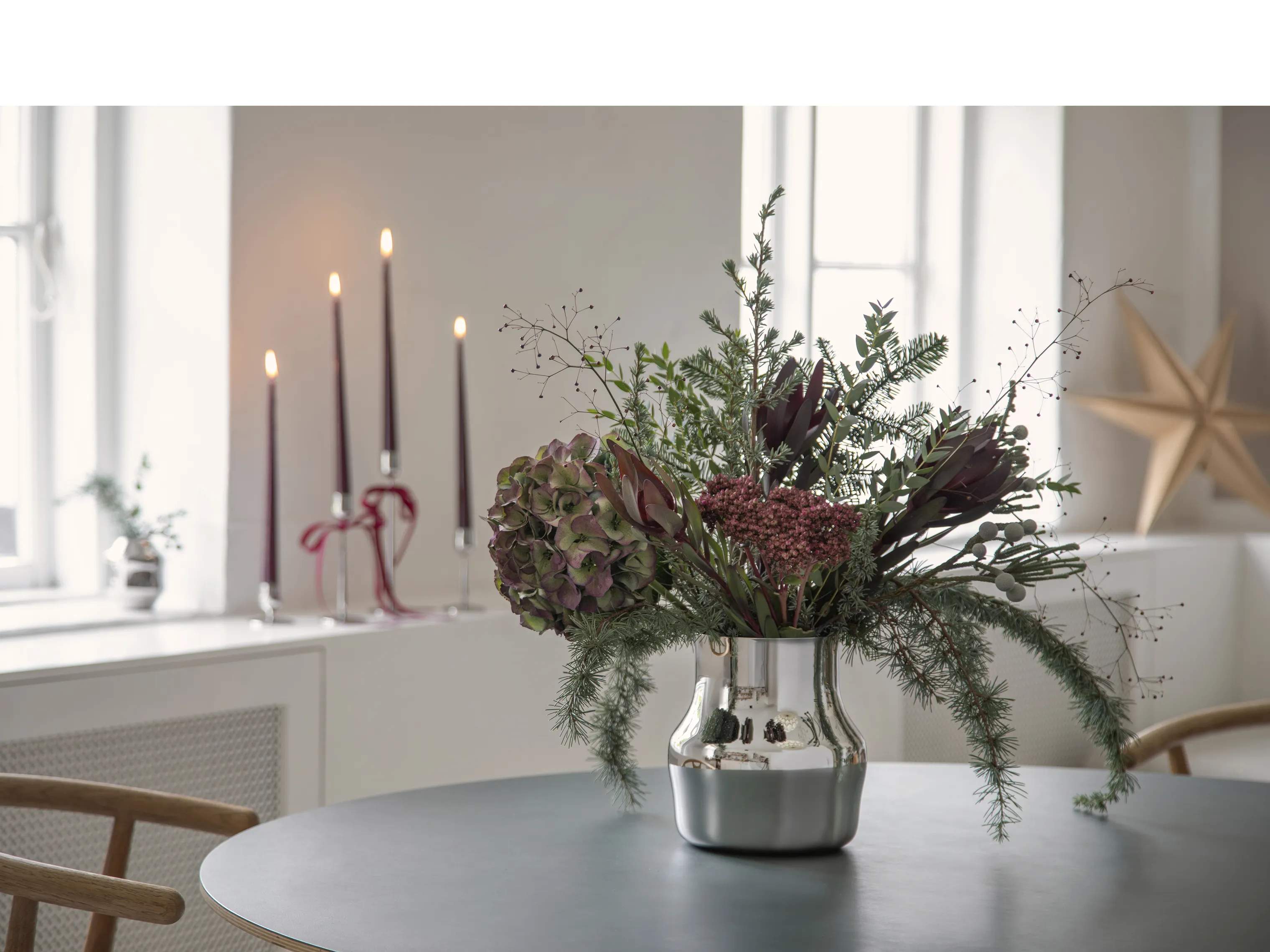 Gense Vaser Dorotea Vase i Blank Stål, 195 cm, 3