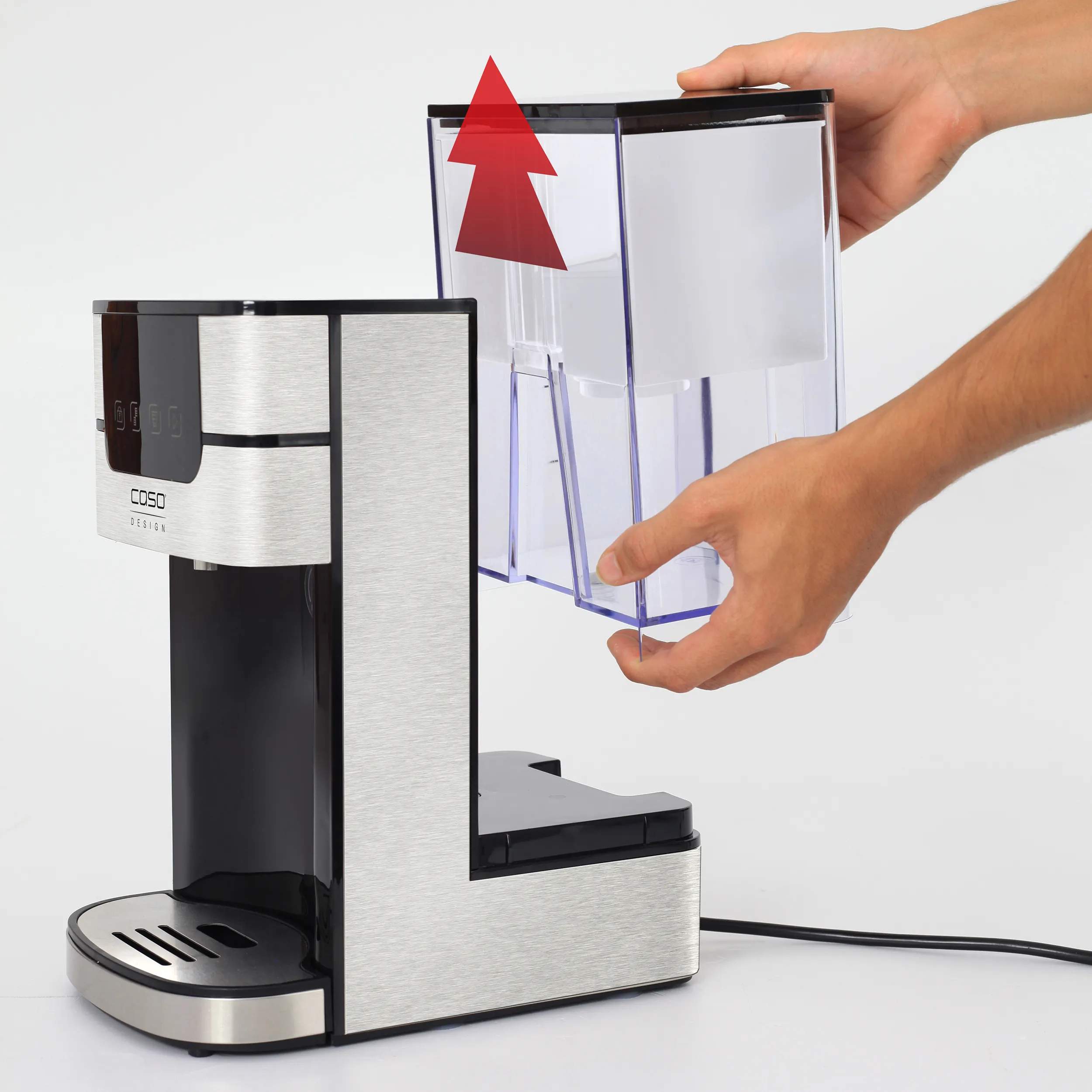 Caso Elkedler PerfectCup 1000 Pro Varmtvandsdispenser i Stål, 5
