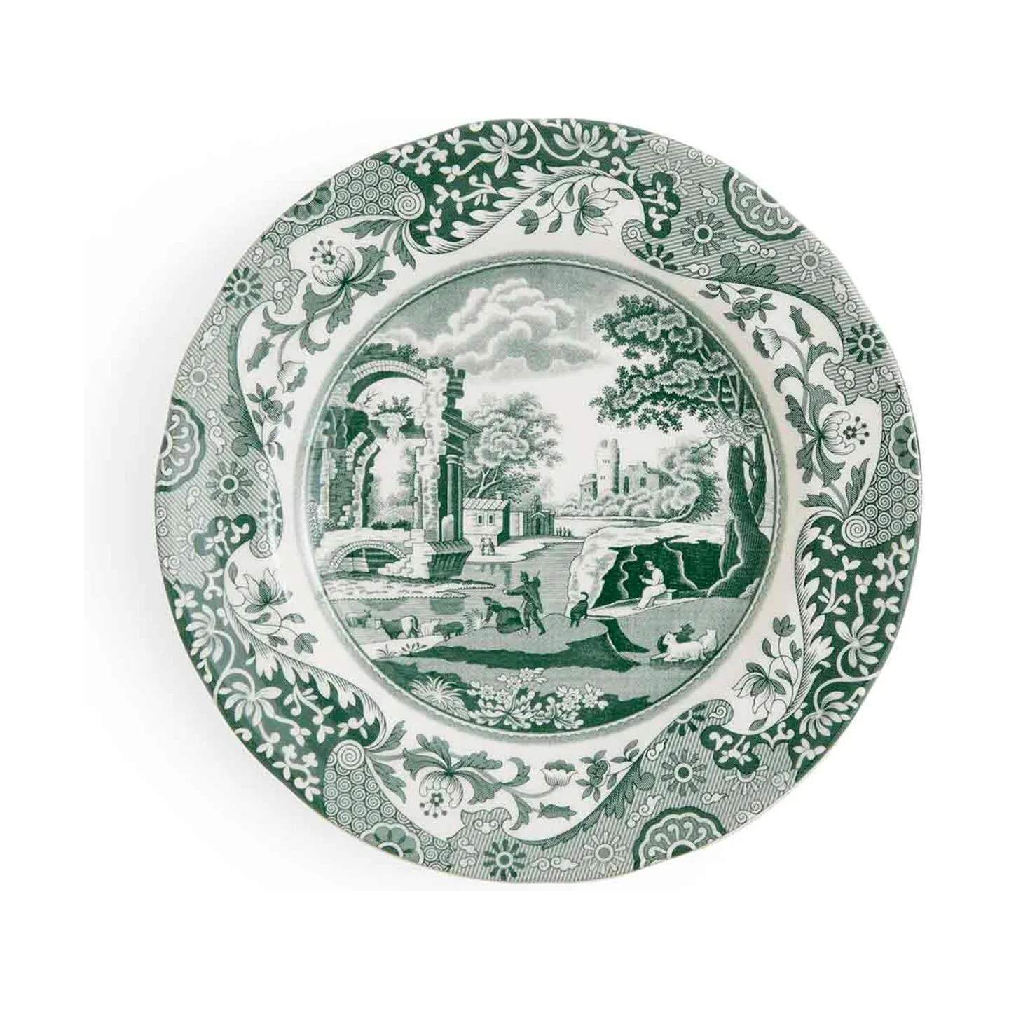 Spode Asietter Heritage Green Italian Asiet i Grøn/hvid, 1