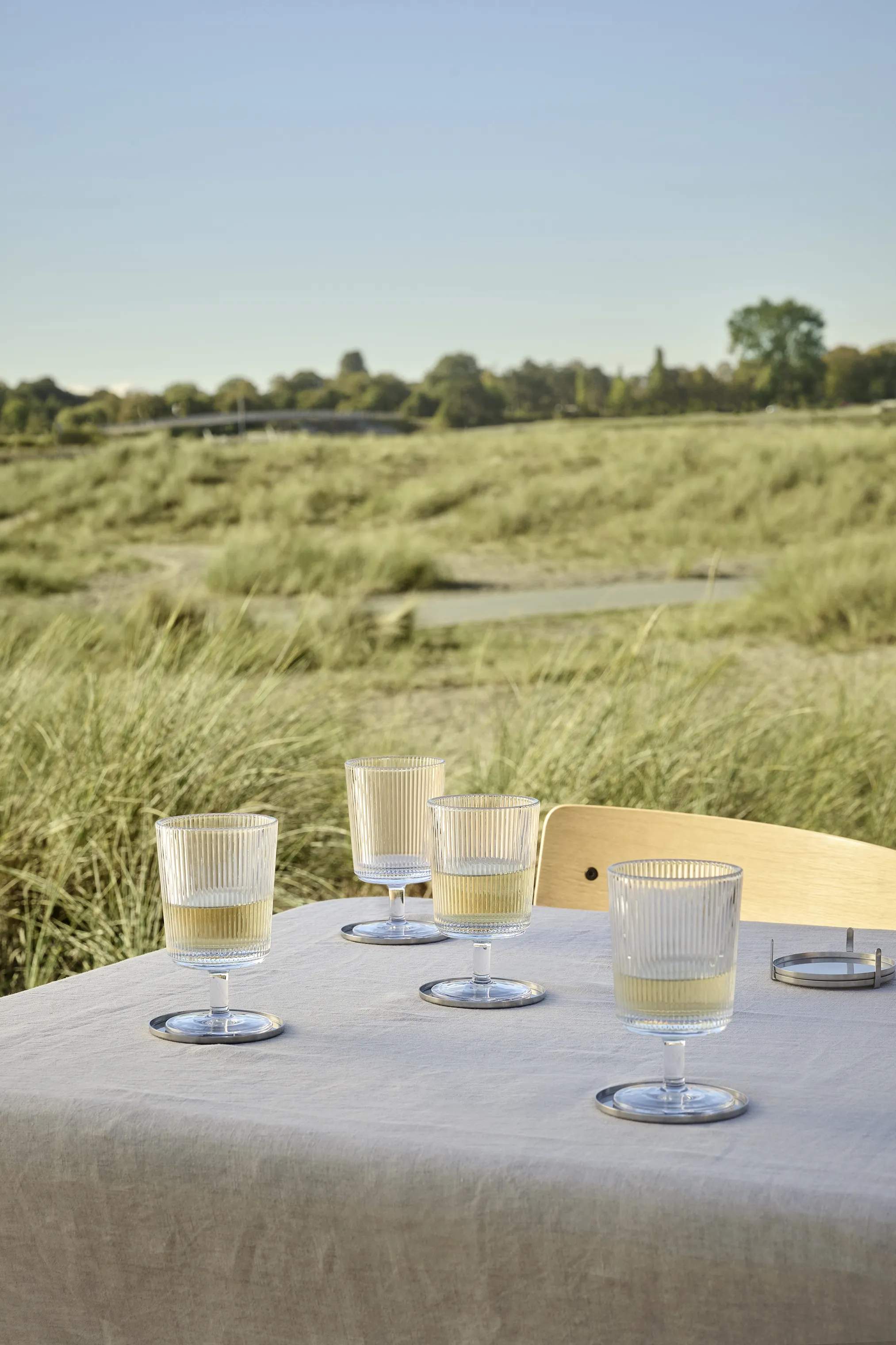 Stelton Hvidvinsglas Pilastro Vinglas - 4 stk i Klar, 3