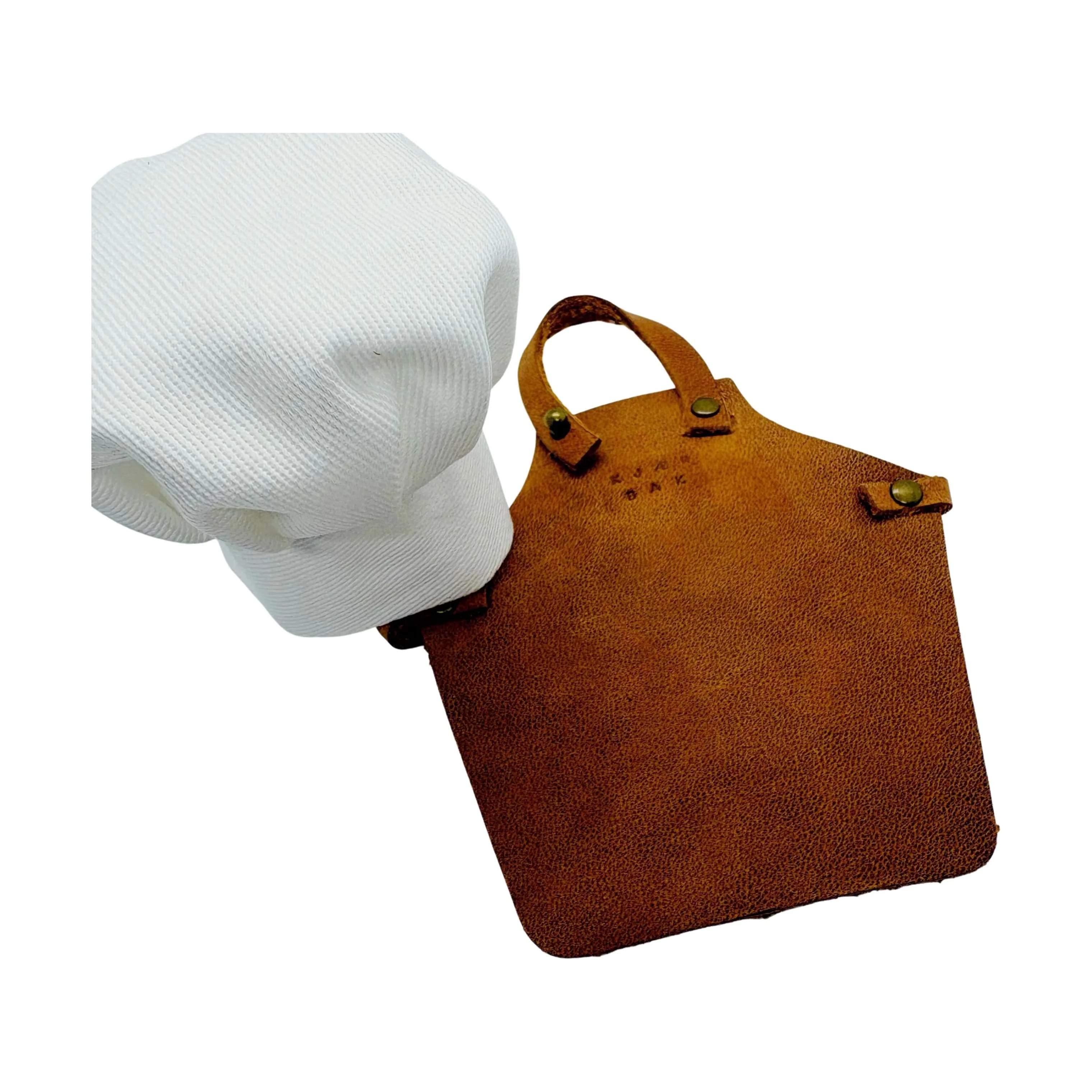 Kjær Bak Tilbehør til figurer Holger Tilbehør til Figur - Forklæde og Kokkehue i Brun, 1