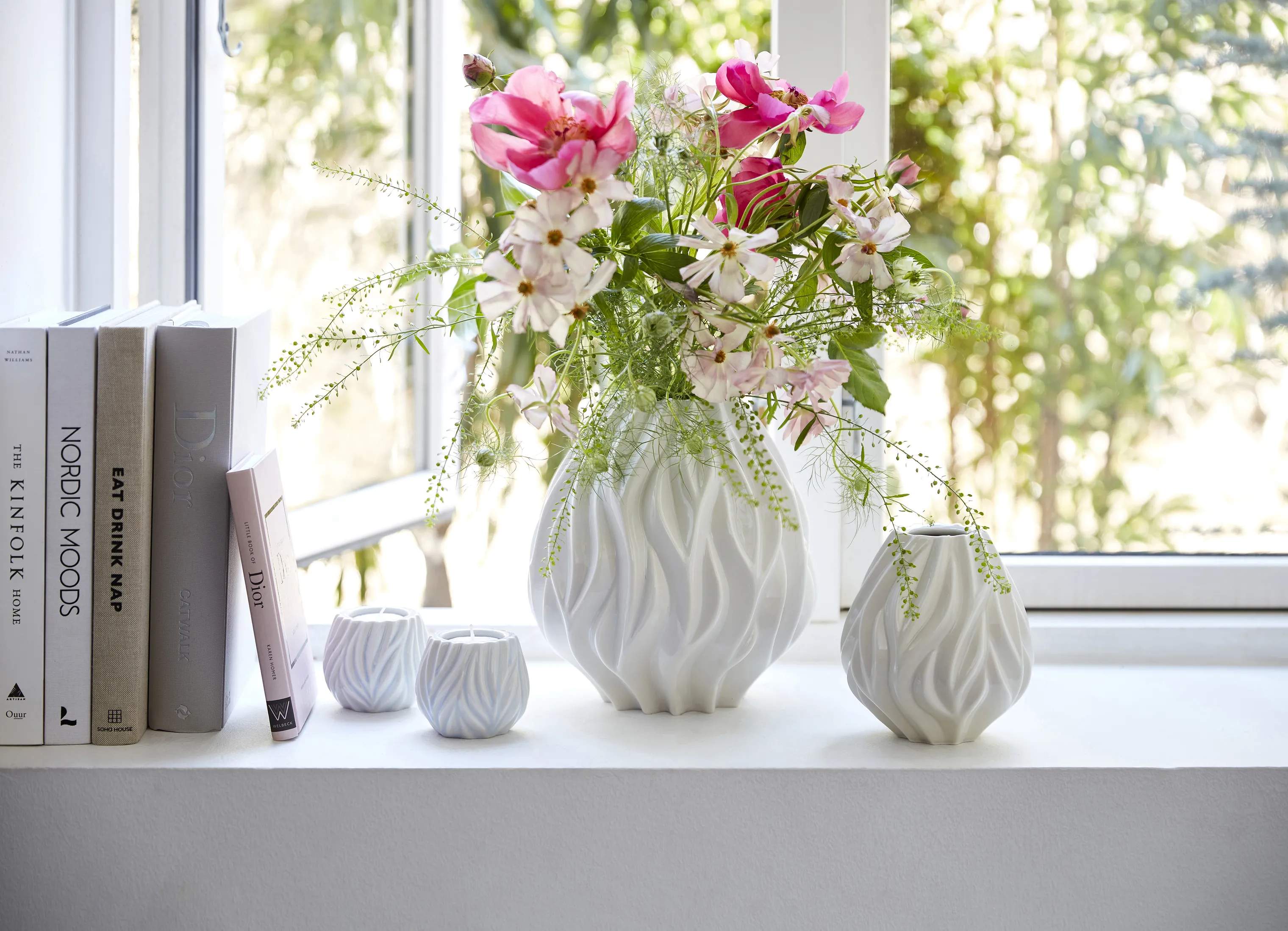 Morsø Vaser Flame Vase i Hvid, 15 cm, 2