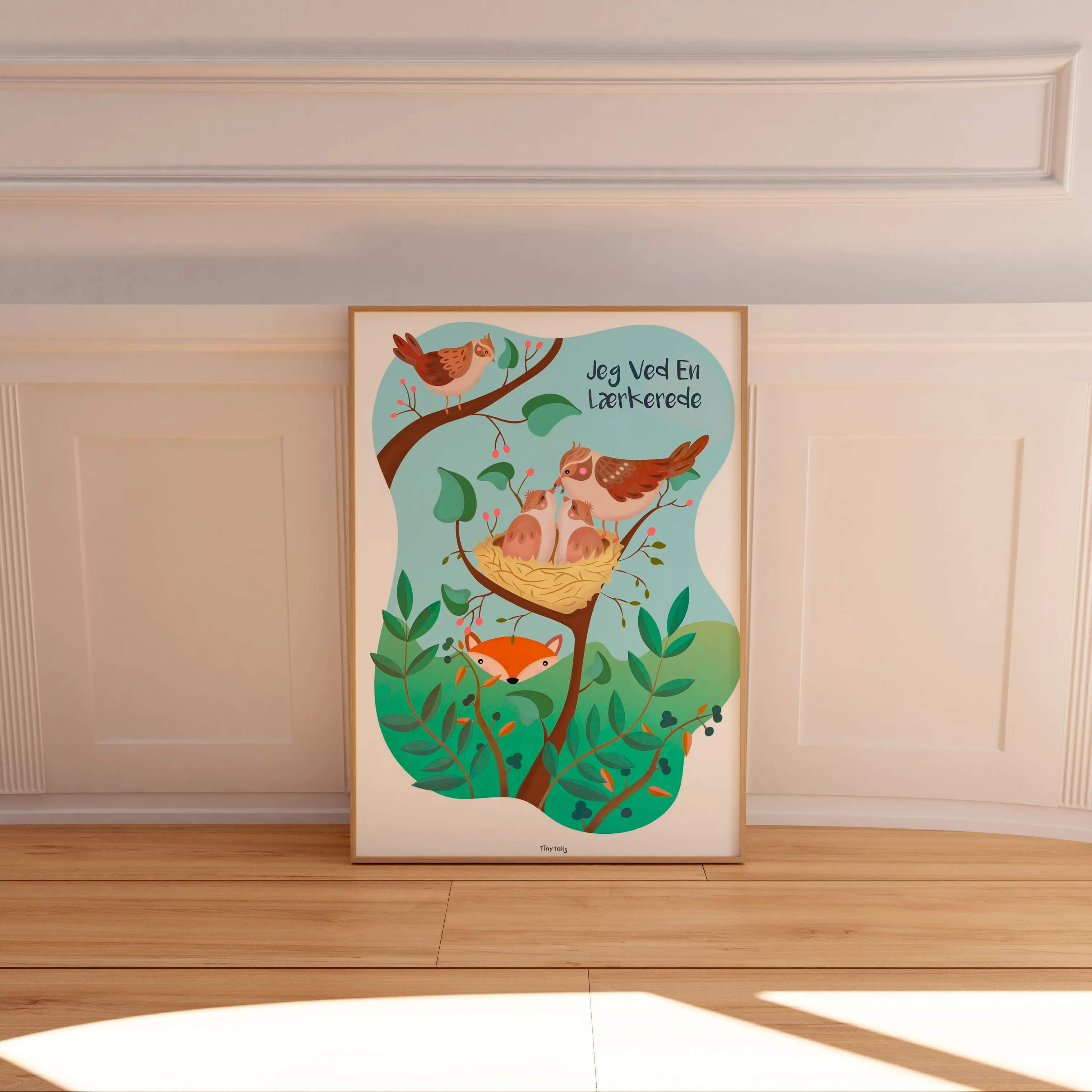 Poster&Frame Plakater Plakat - Jeg ved en lærkerede i B29,7 x L42 cm, 2