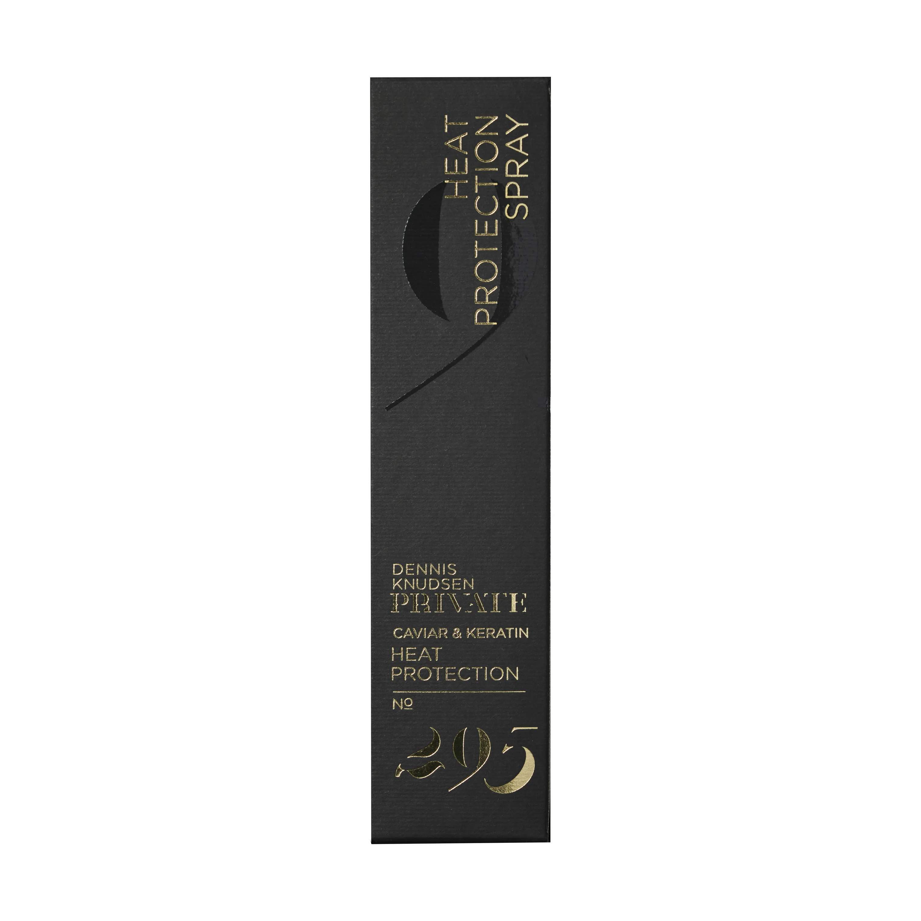 Dennis Knudsen Shampoo og hårpleje PRIVATE Caviar & Keratin Heat Protection Spray i Sort, 2
