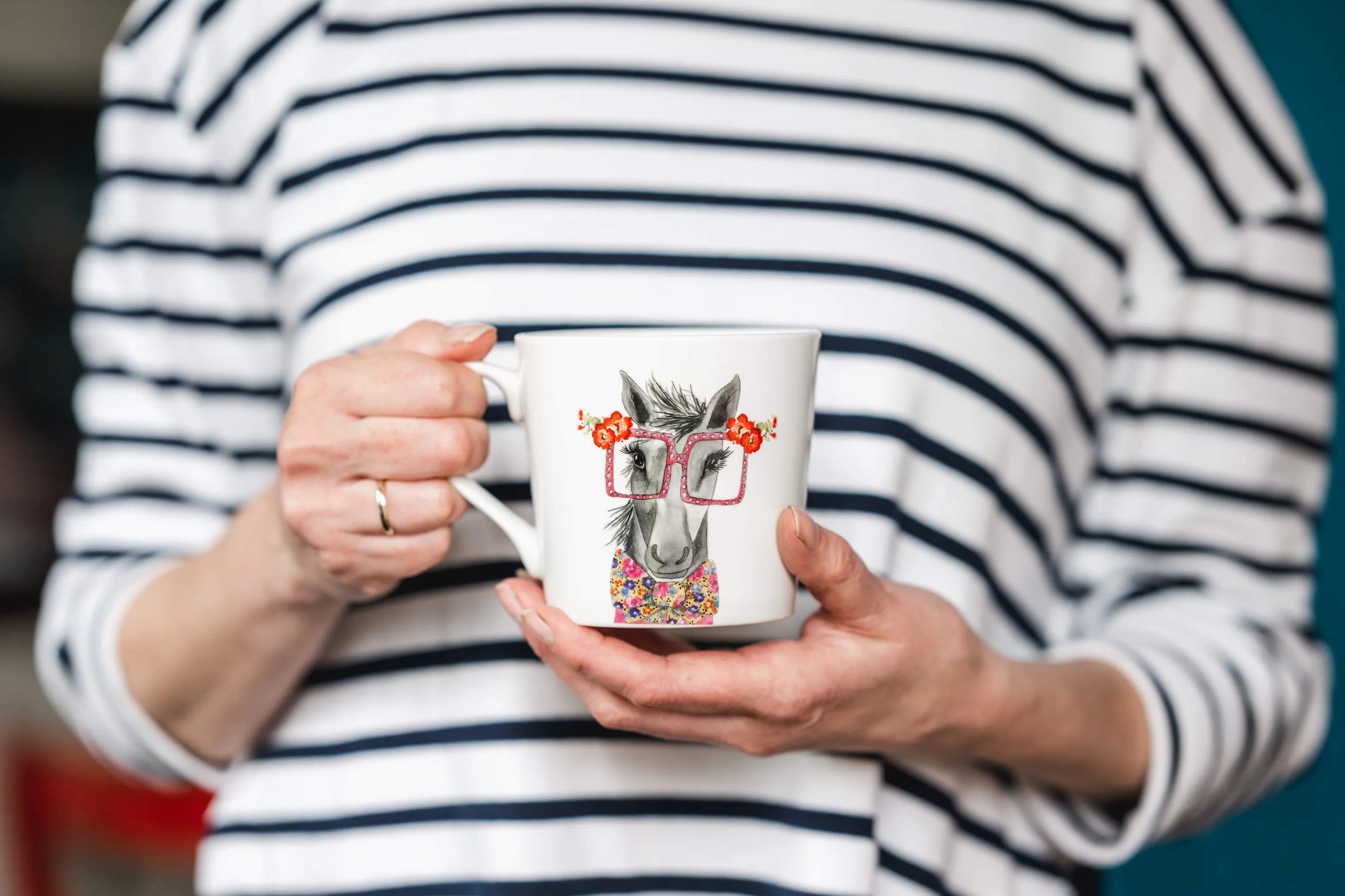 Mikasa Krus og kopper med hank Tipperley Hill TipperleyHill Krus - Hest i Hest, 5