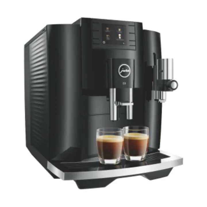 E8 (EB) Kaffemaskine, piano black, large