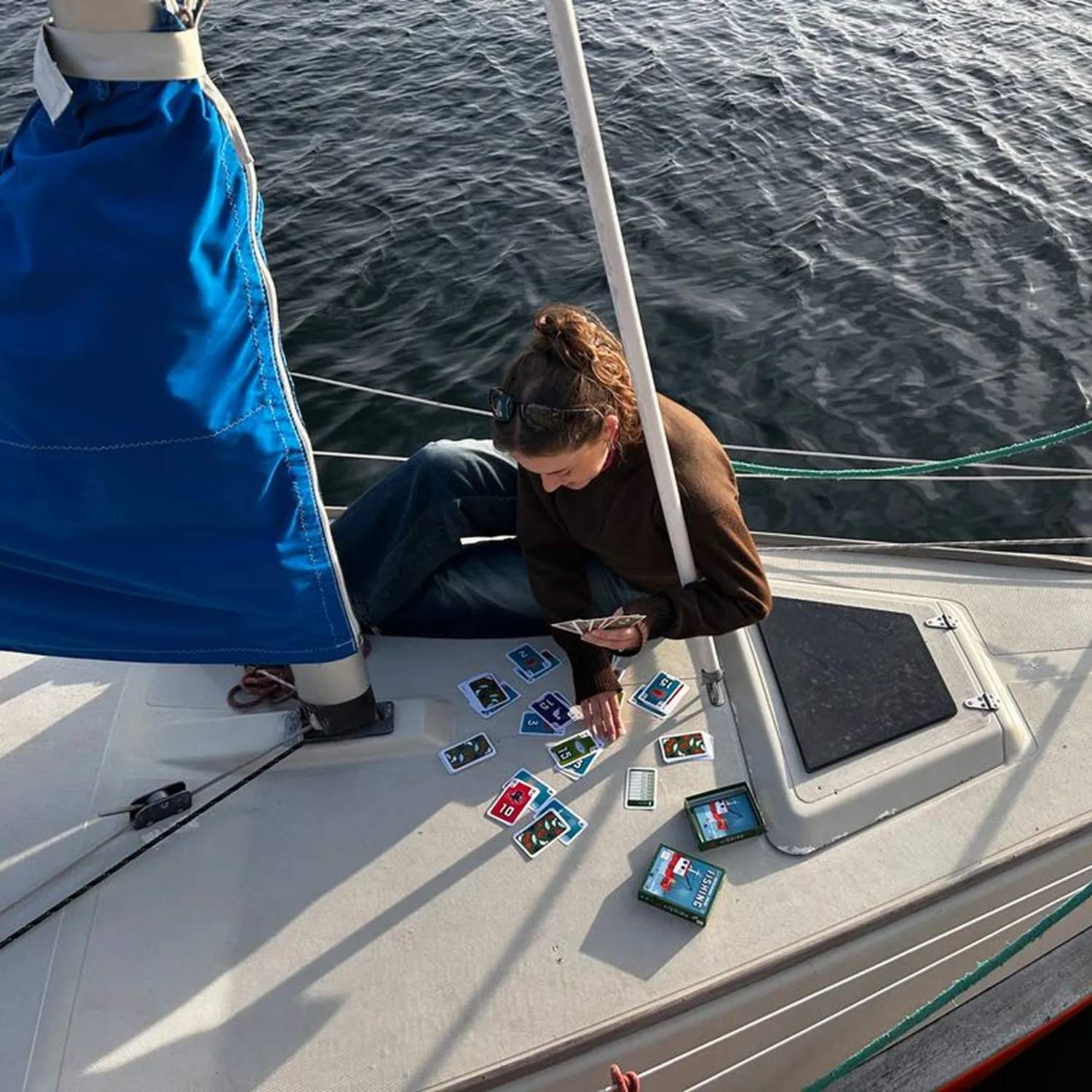 Spilbræt Spil Kortspil - Fishing Tricktaking i Multifarvet, 3
