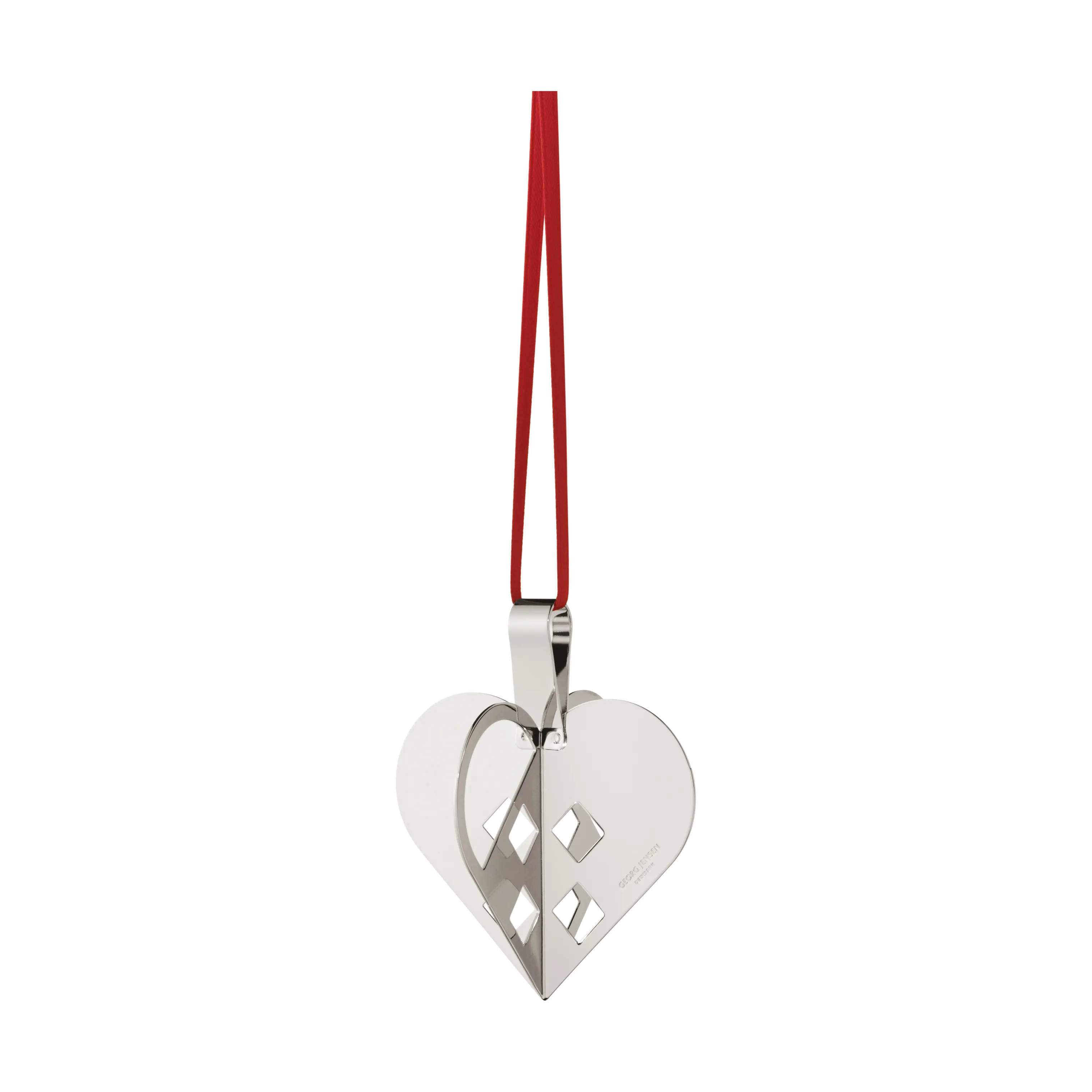 CC 2025 Juleornament - Hjerte, sølv, large
