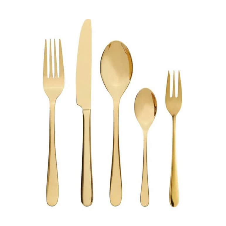 erik bagger a/s Bestiksæt Encore Bestiksæt - 60 dele i Blank guldfarvet, 60 stk., 1