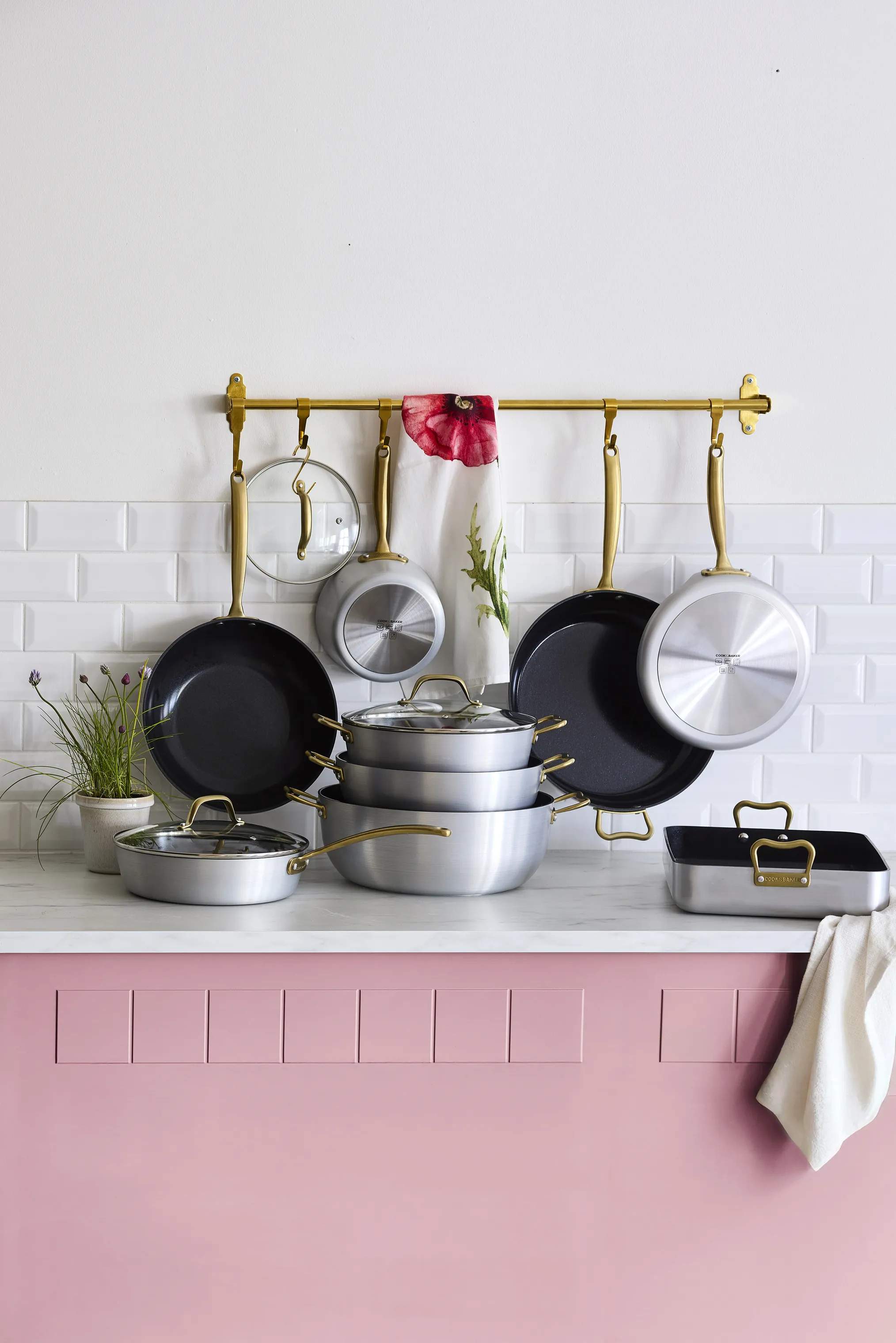 Cook & Baker Gryder Premium Gryde med låg i Grå, 4