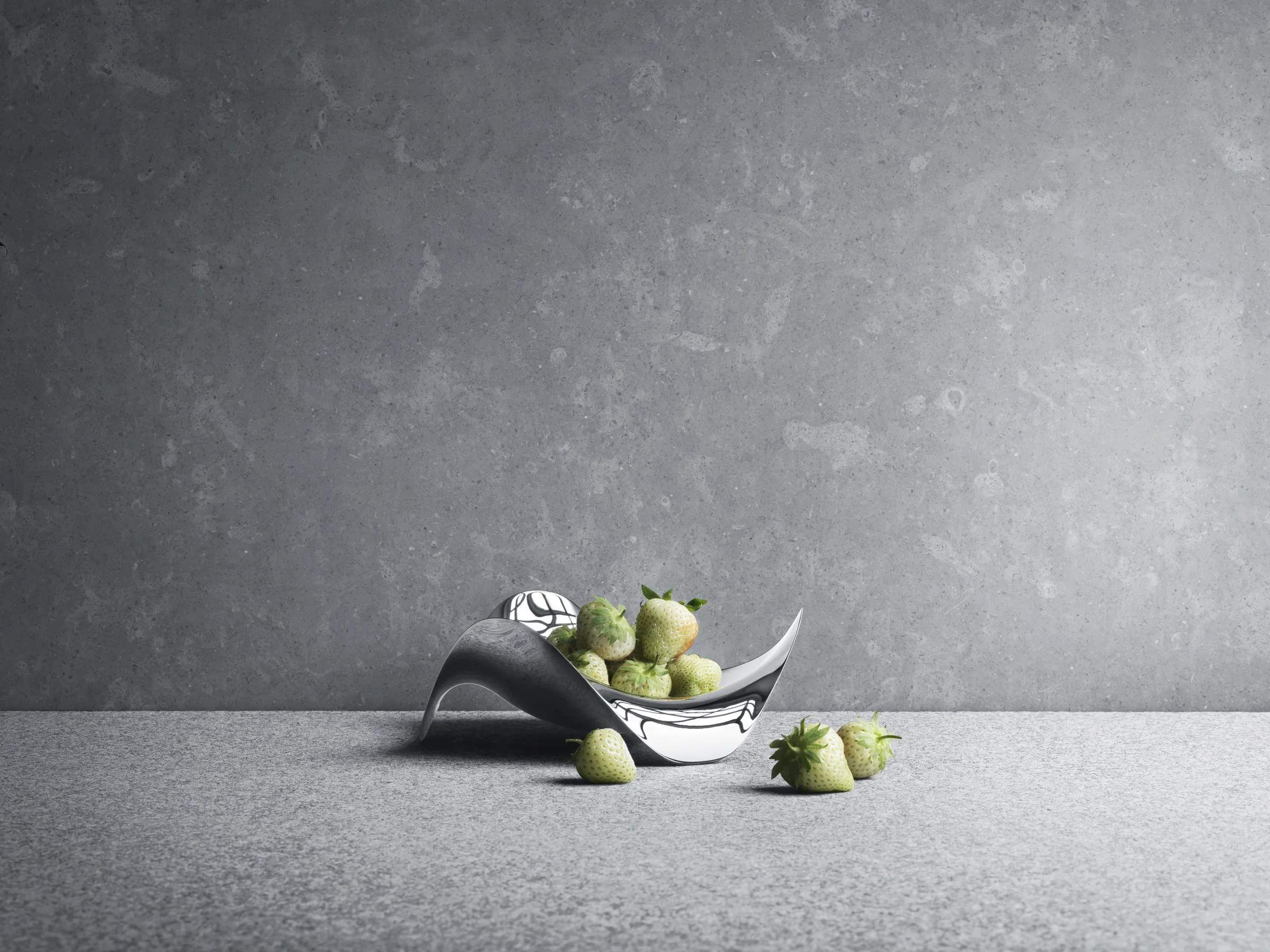 Georg Jensen Serveringsskåle Cobra Skål i Stål, 19,2 cm, 2