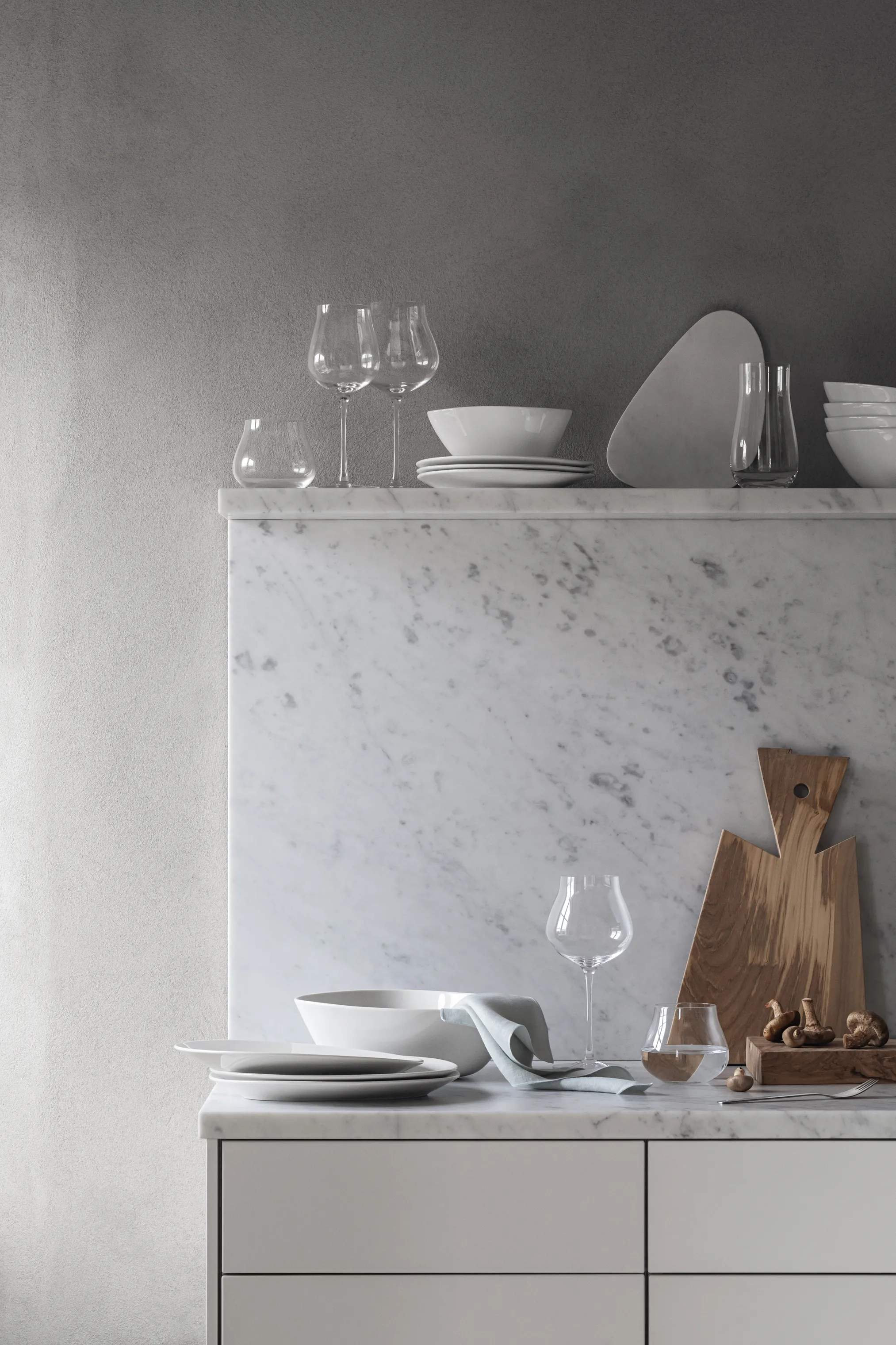 Georg Jensen Frokosttallerkener Sky Frokosttallerken i Hvid, 21 cm, 2