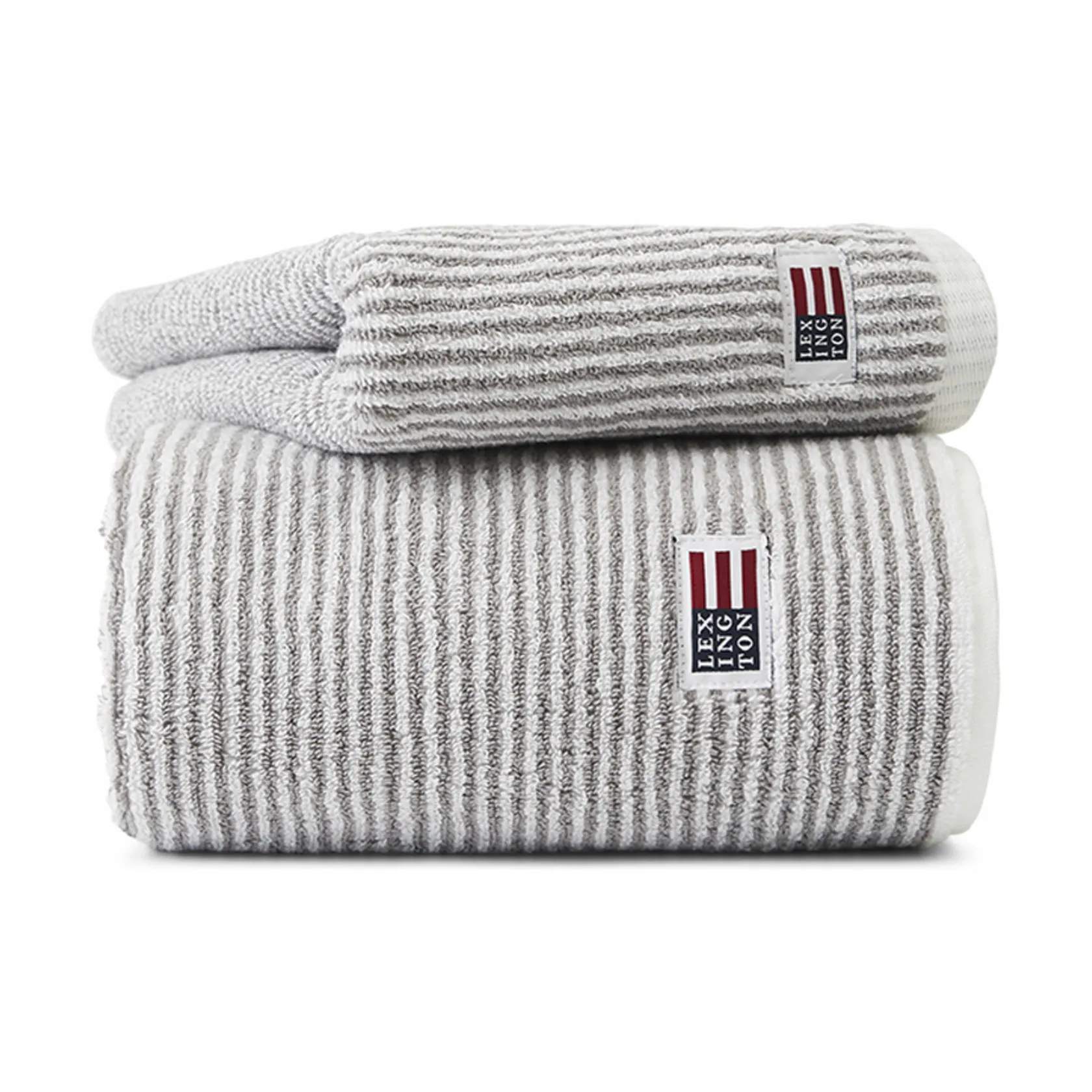 Icons Originals Stribet Håndklæde, white/gray, large