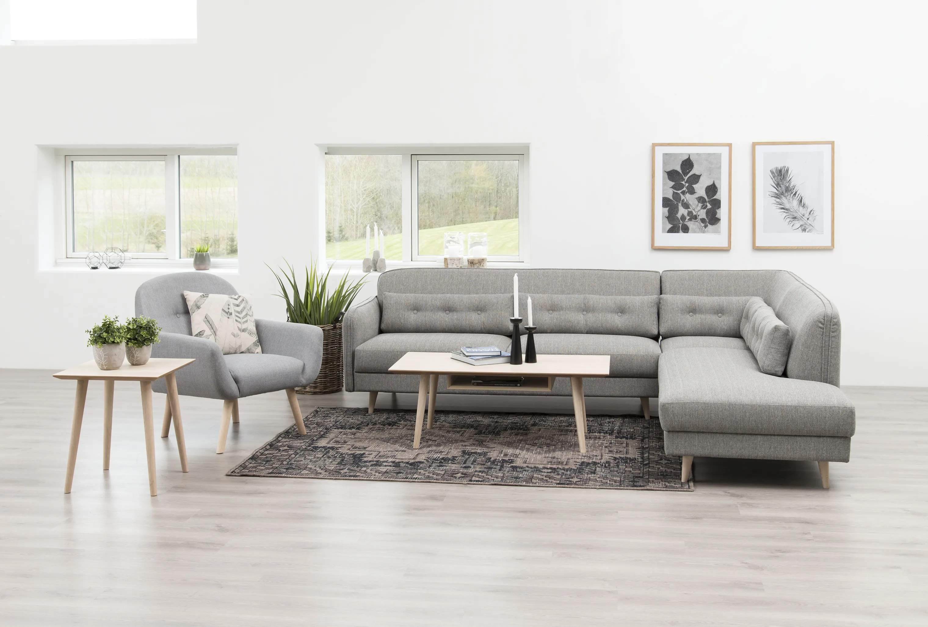 CASA Living Sofaborde Century Sofabord i Natur, 2