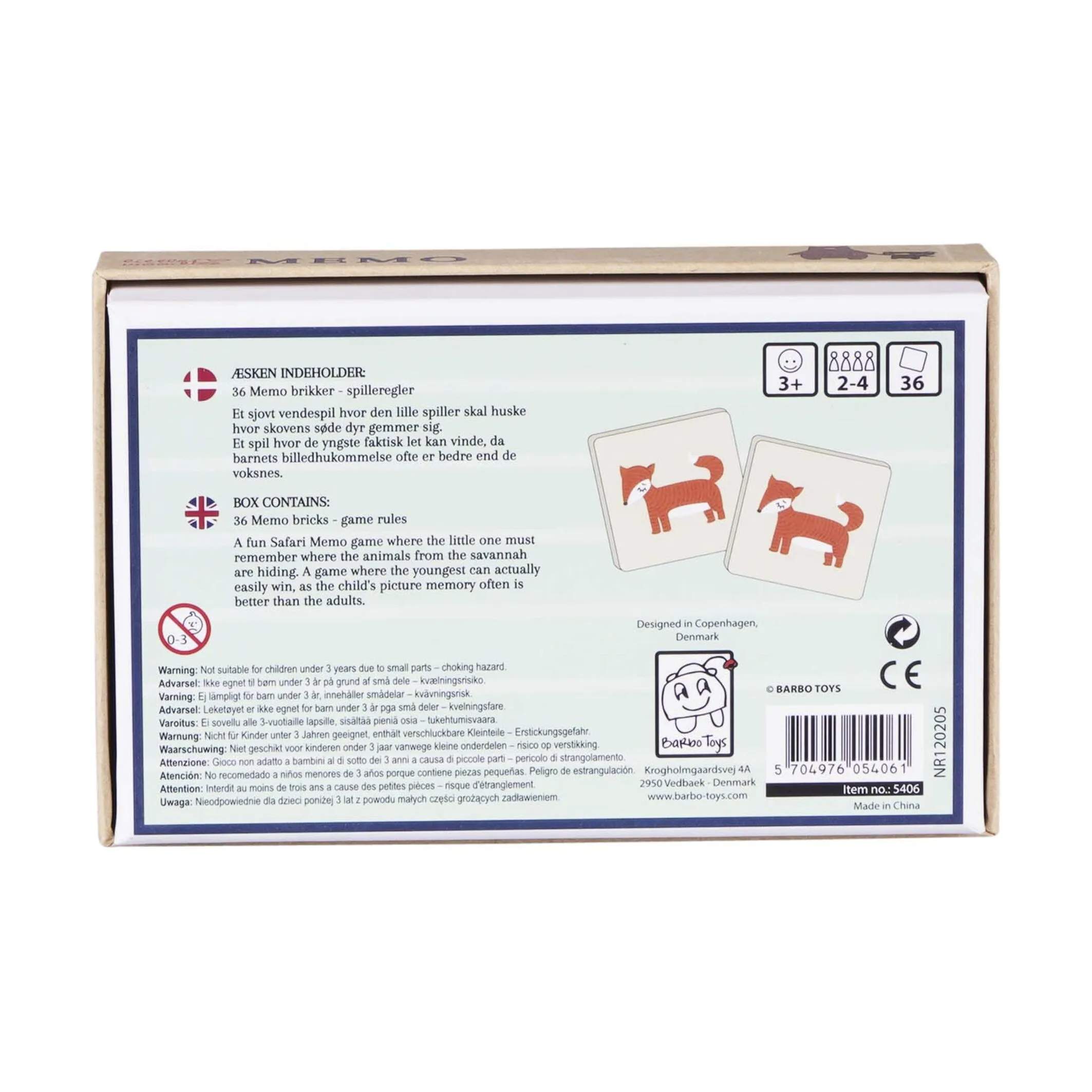 Barbo Toys Spil Little Woodies Huskespil i Multifarvet, 4