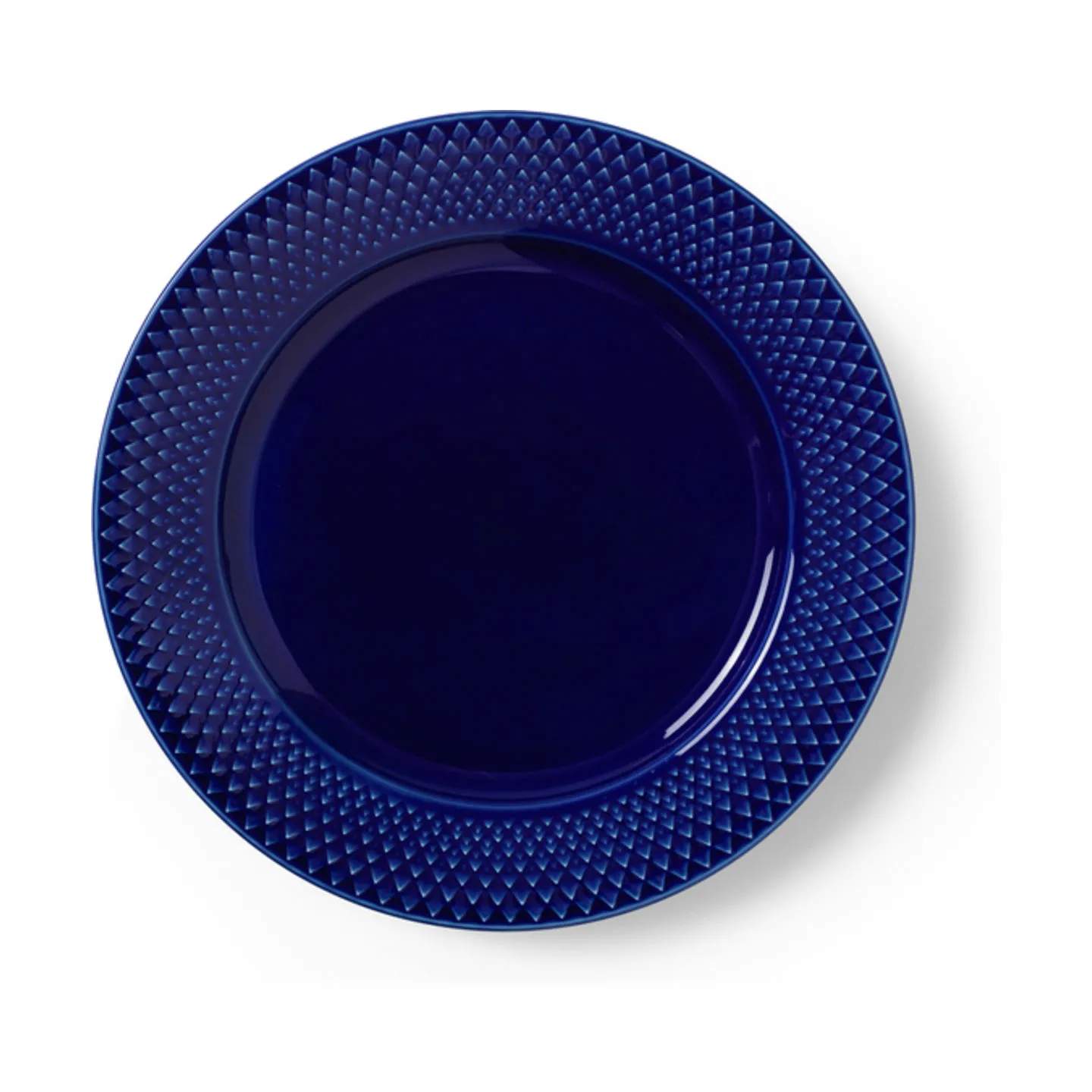Rhombe Frokosttallerken, blå, large