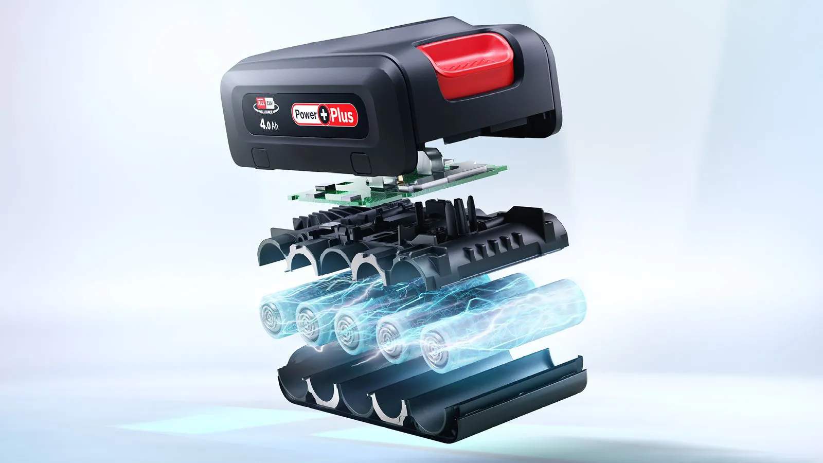 Bosch Øvrig rengøring 18V 4Ah Power Plus-batteri BHZUB1840 i Sort, 2