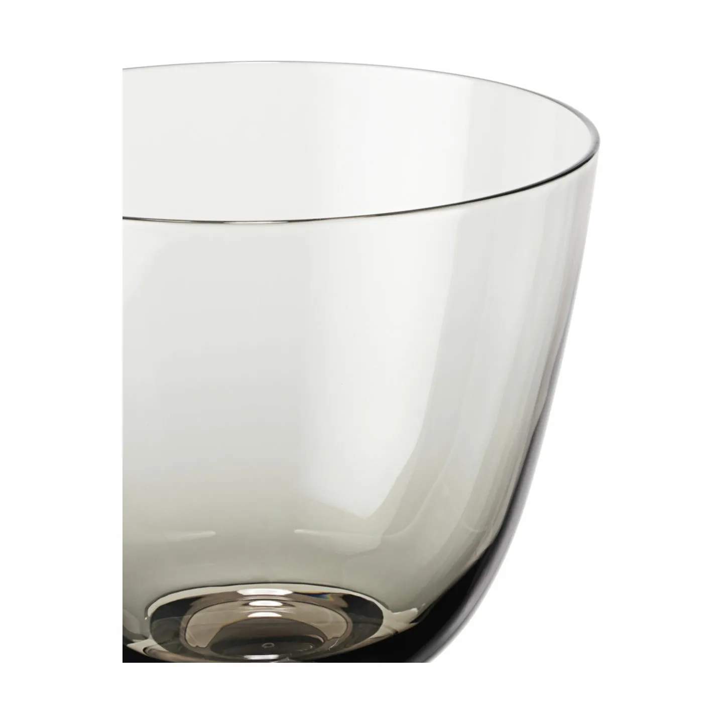Holmegaard Vandglas Flow Vandglas på fod i Smoke, 3