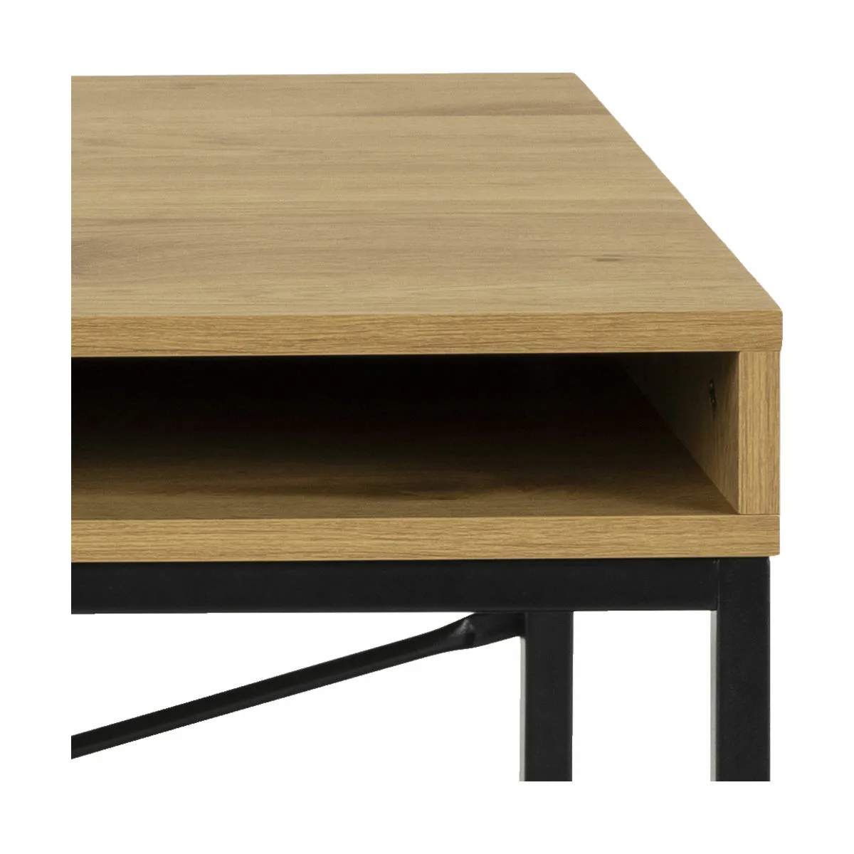 CASA Living Skriveborde Seaford Skrivebord i natur/sort, 5
