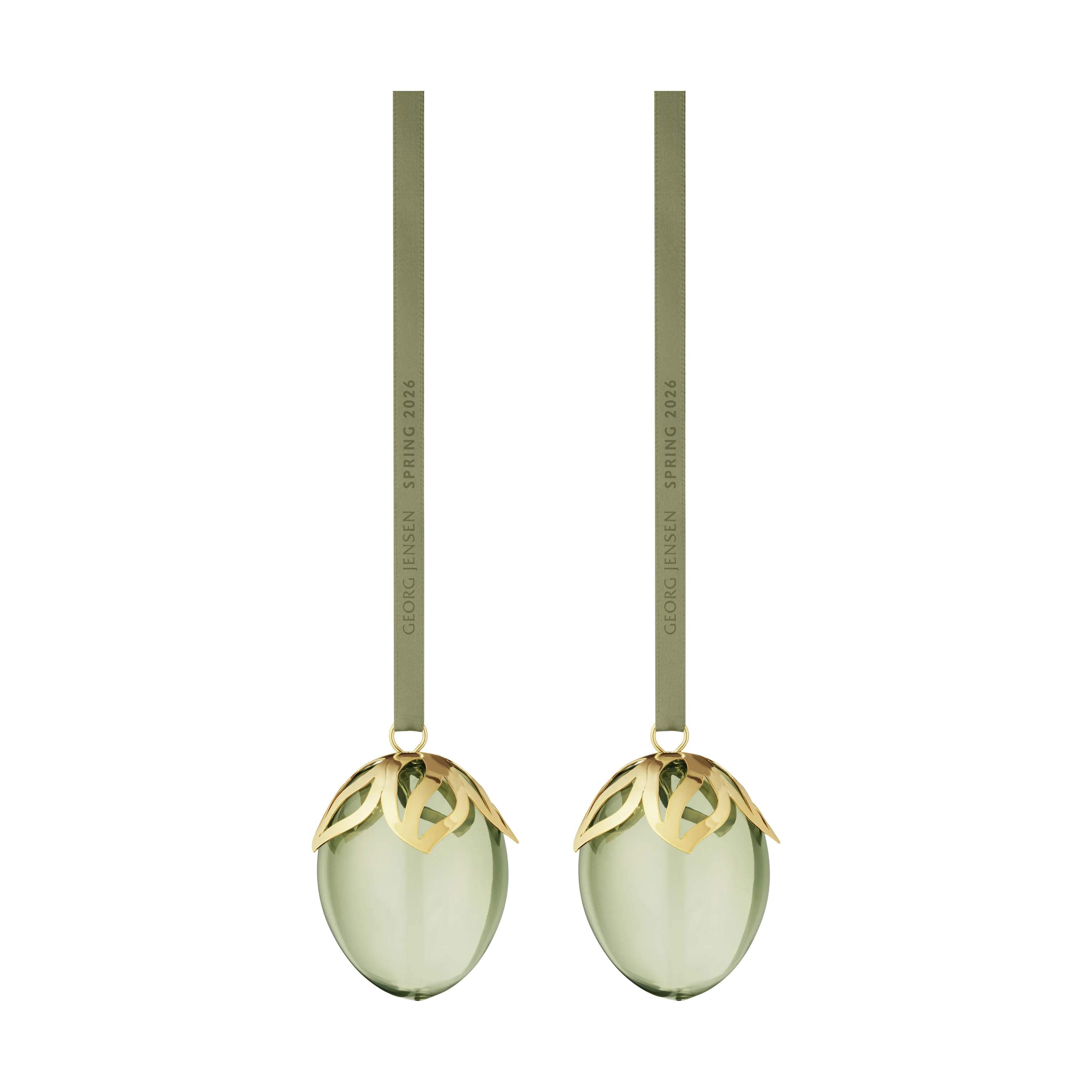 Georg Jensen Påskeæg og ophæng Påske kollektion 2026 Påskeæg - 2 stk. i Grøn, 1