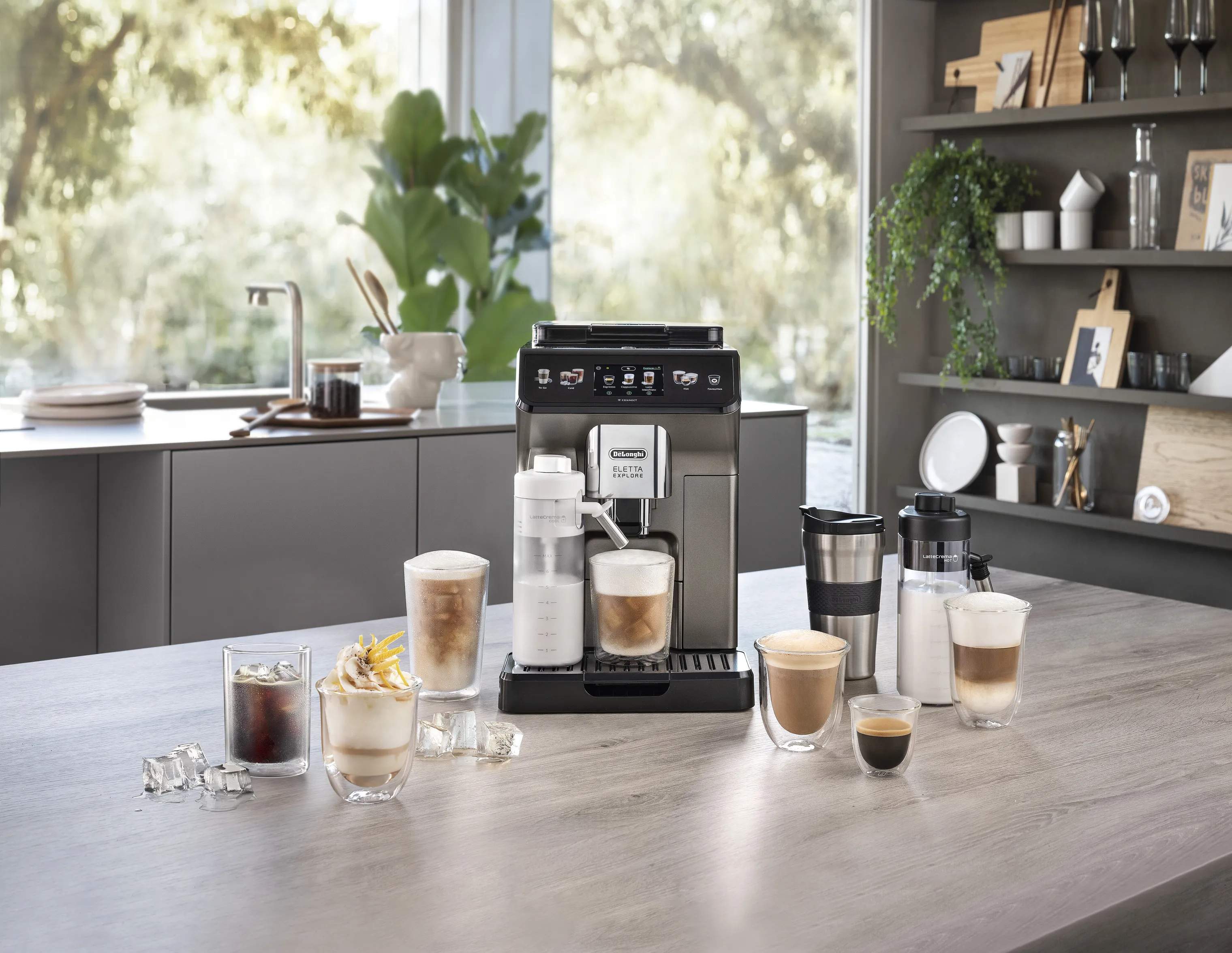 DeLonghi Espressomaskiner Eletta Explore Espressomaskine i Sølvfarvet, 2