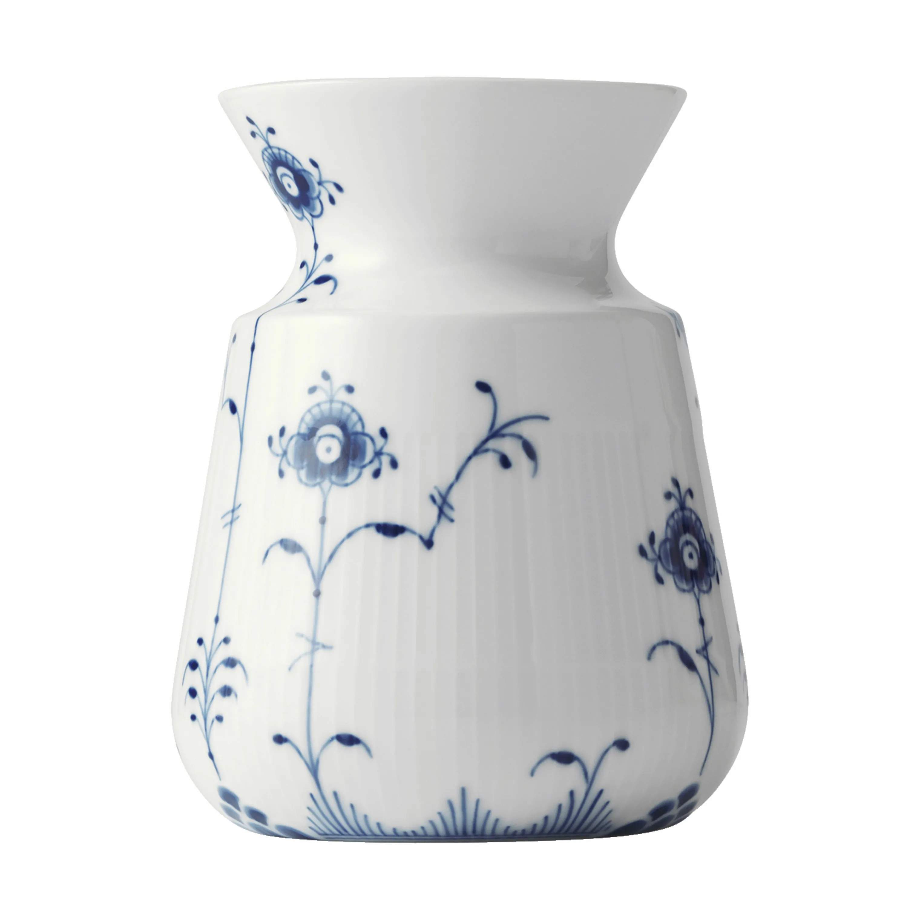 Blå Elements Vase, koboltblå/hvid, large