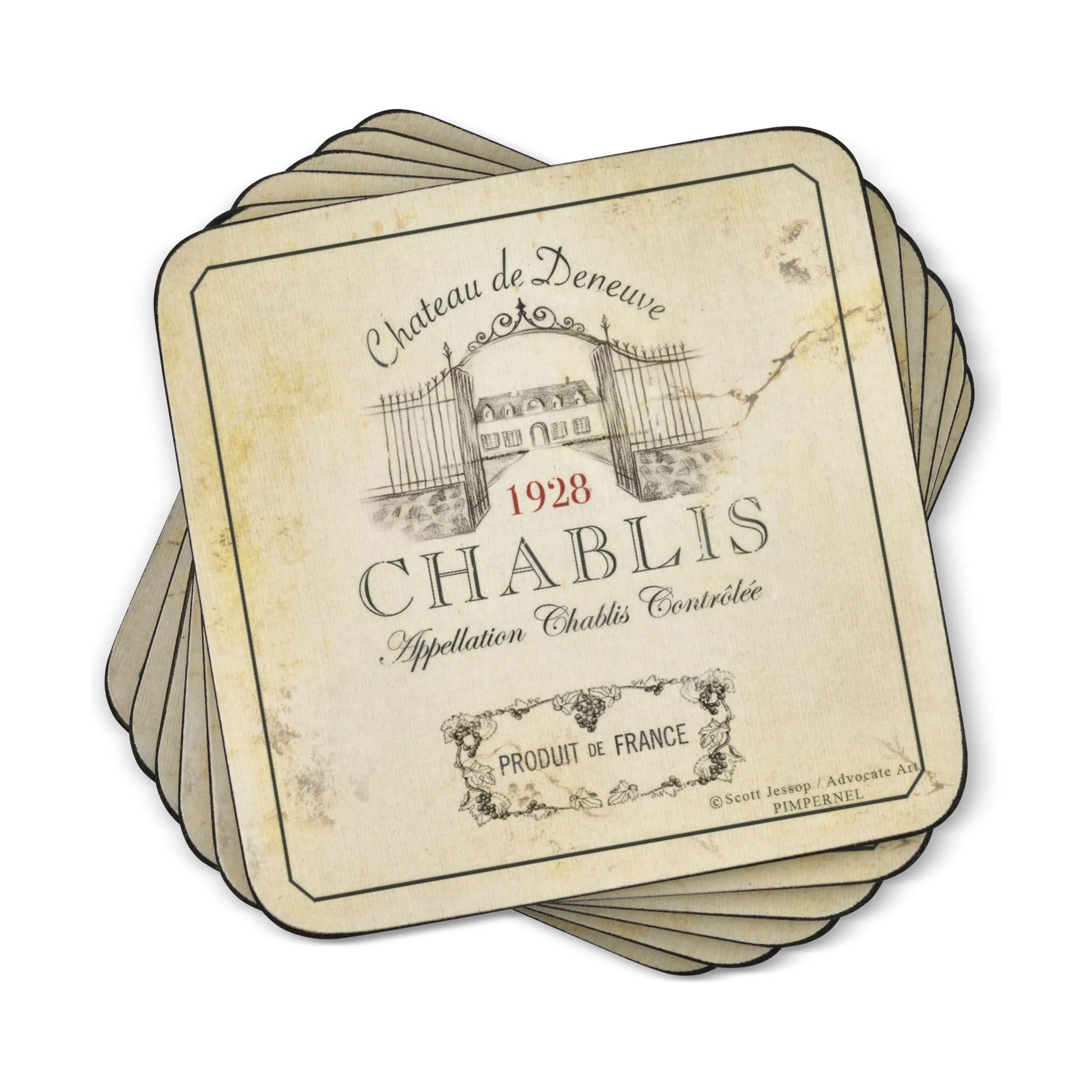 Spode Glasbrikker og coasters Pimpernel Glasbrikker - 6 stk. i Multifarvet, 1