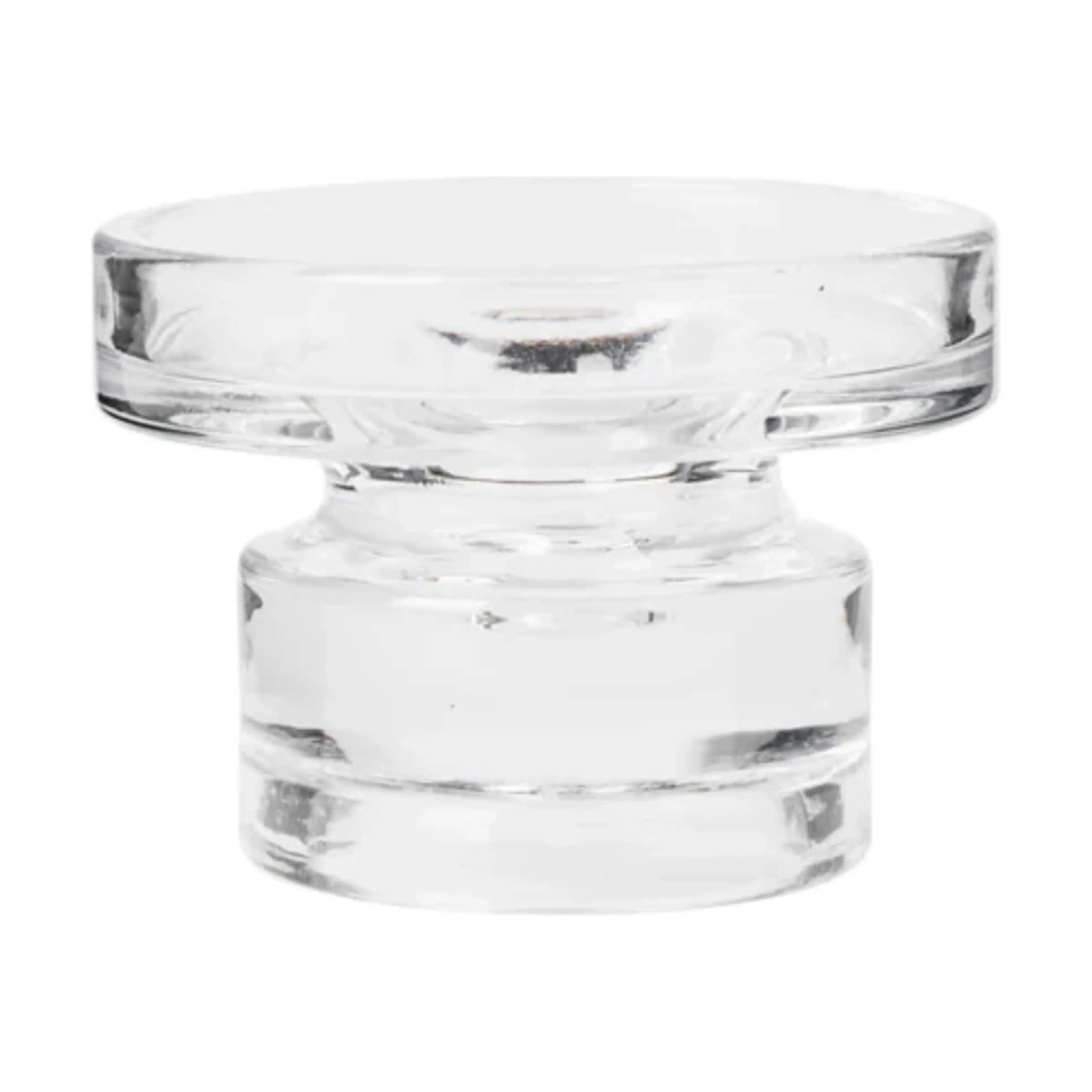 Broste Copenhagen Bloklysestage Petra Lysestage i Klar, 11 cm, 3