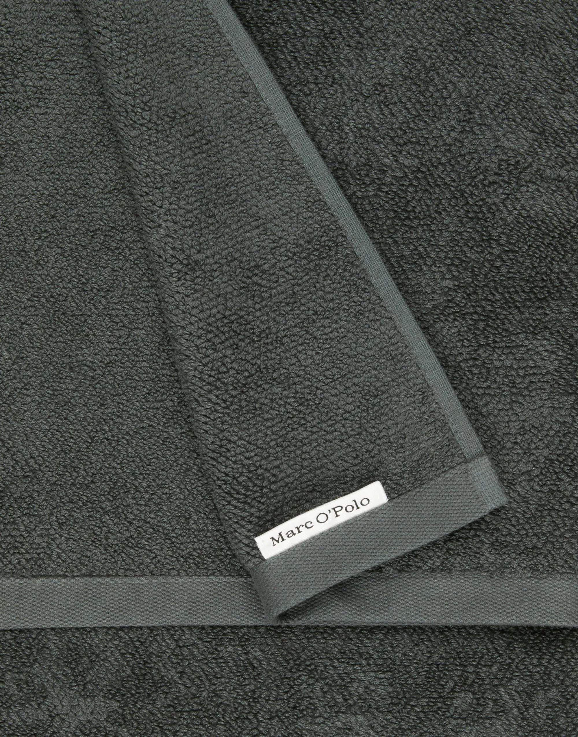Marc O'Polo Håndklæder Timeless Gæstehåndklæde i Anthracite, B30 x L50 cm, 4