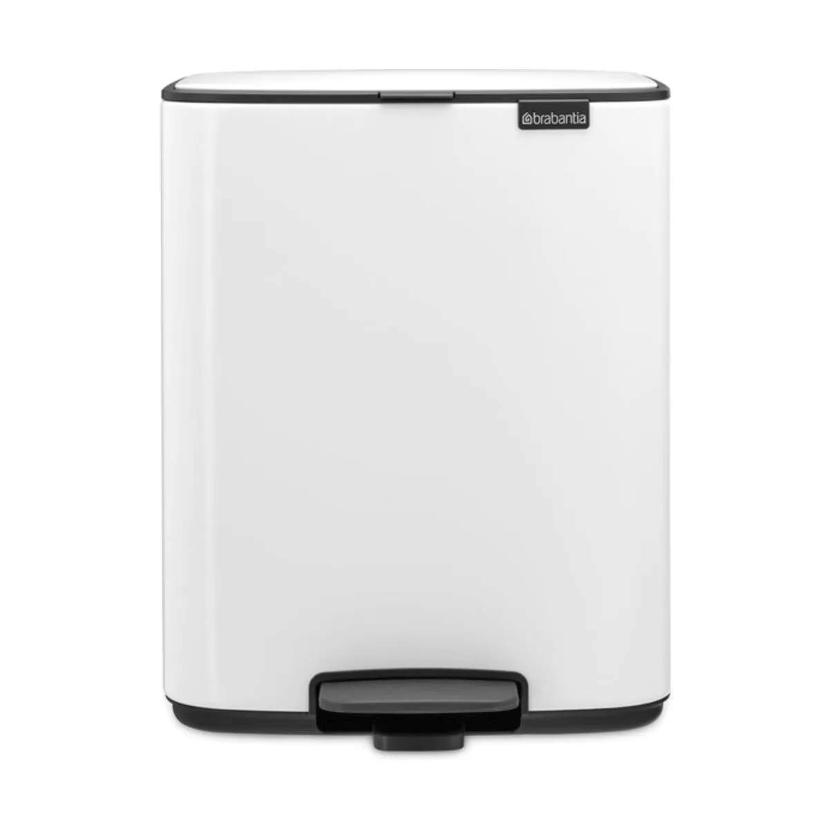 Bo Pedalspand, hvid, large
