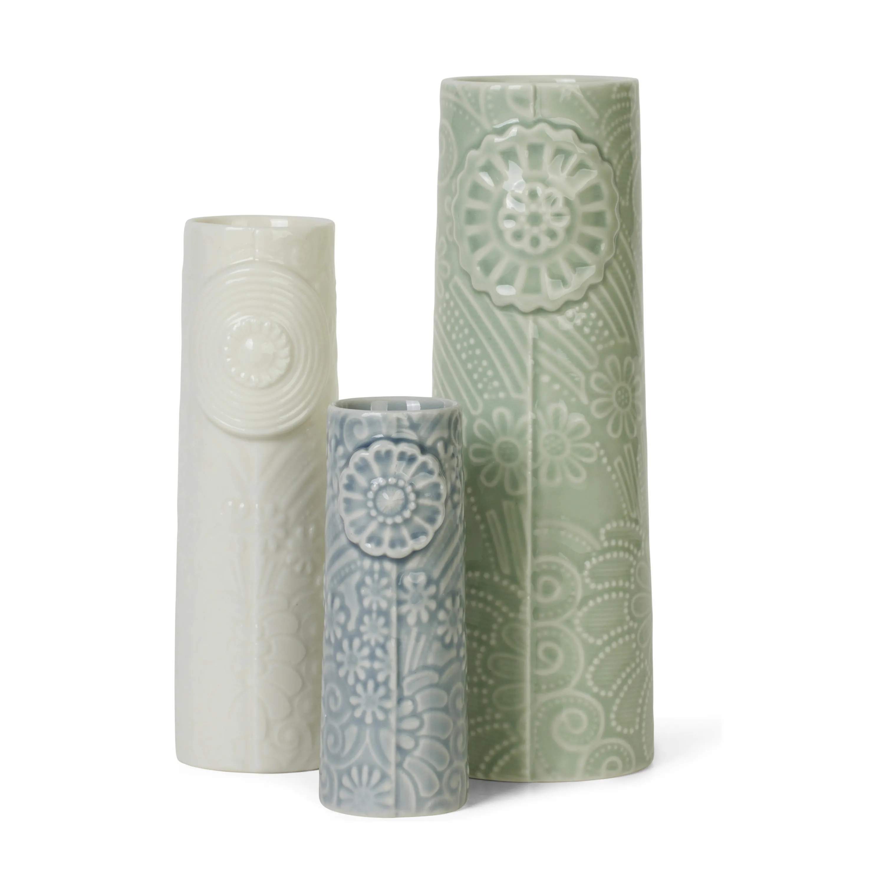 Dottir Vaser Pipanella Flower Vase i Hvid, 12,5 cm, 3