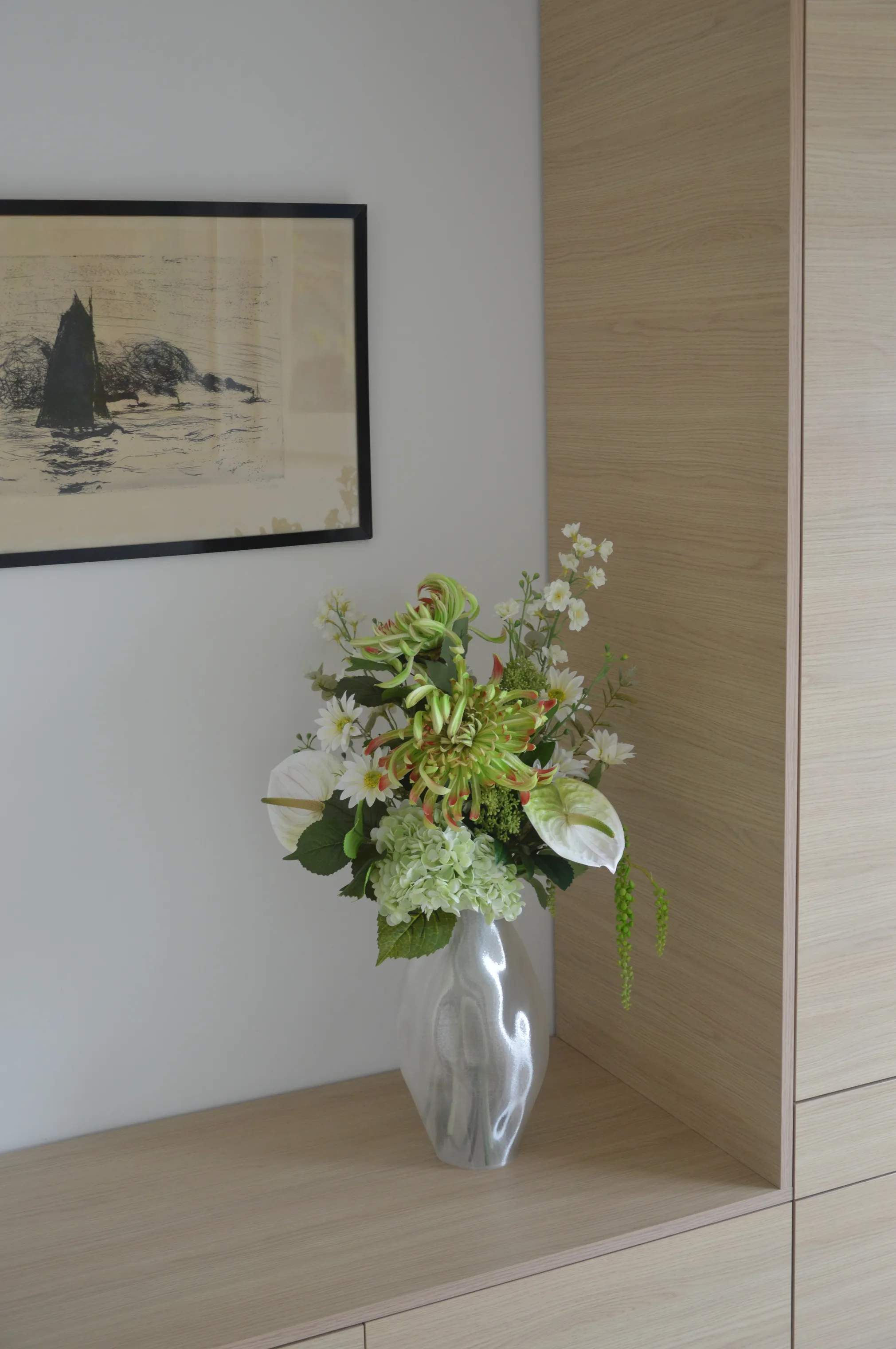 Fleuristc Kunstige blomster Fresh Mint Buket i 14 stilke, 3