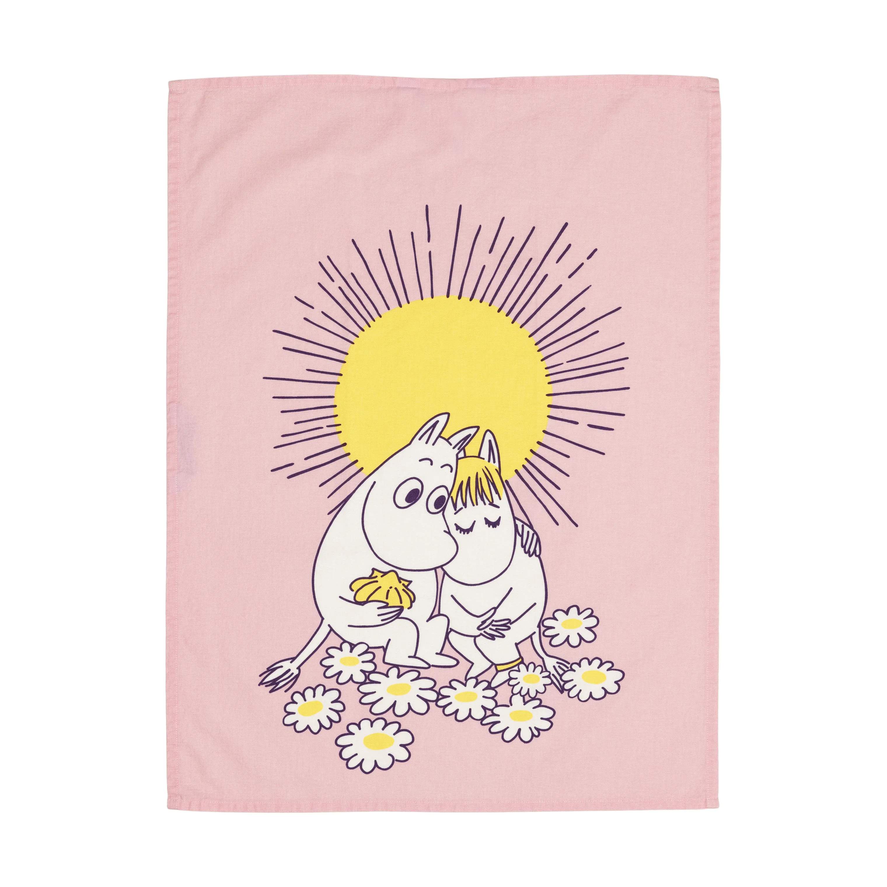 Moomin Arabia Viskestykker Love Kærlighed Viskestykke - 2 stk. i Lyserød, 3