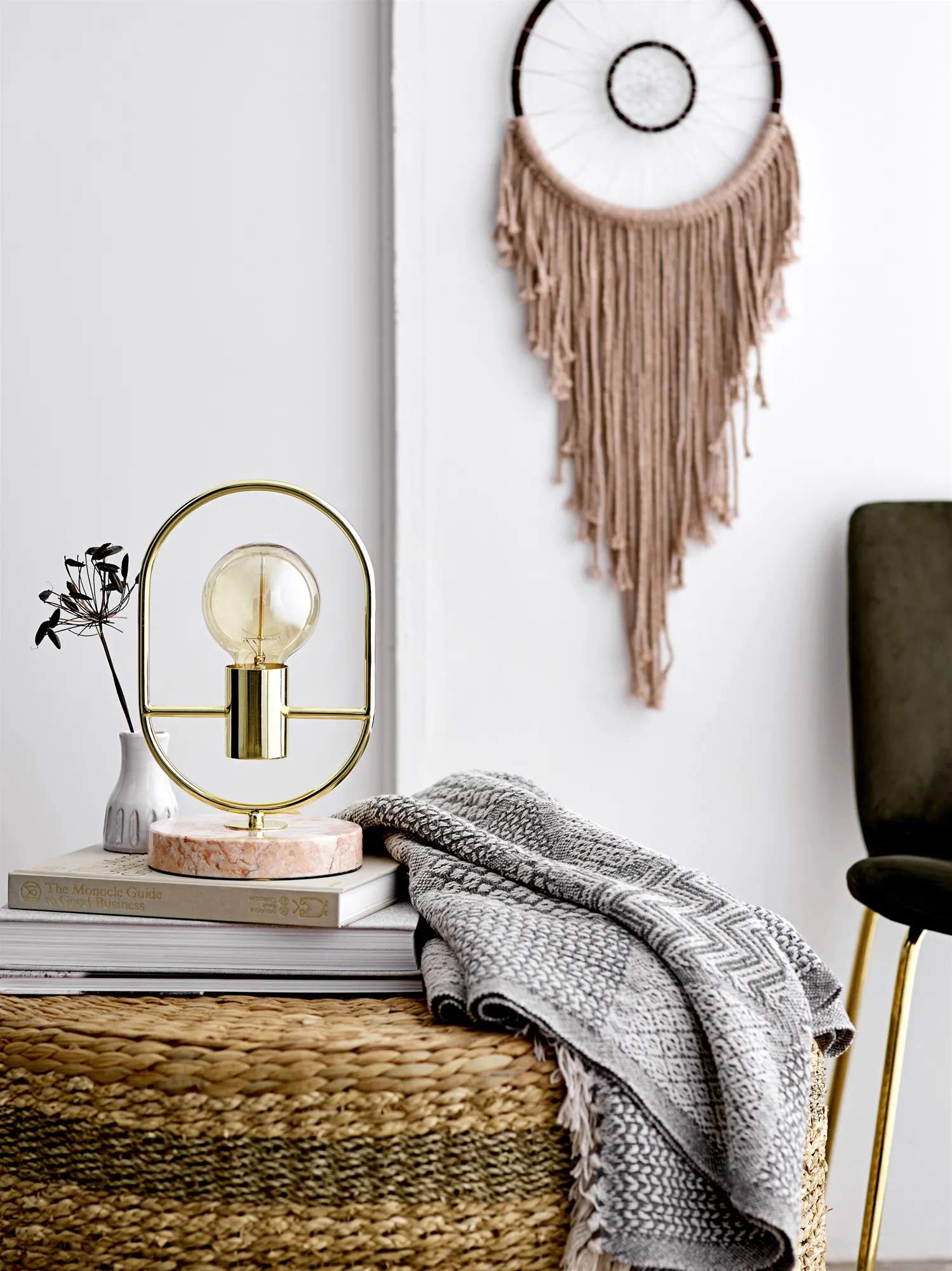 Bloomingville Bordlamper Bordlampe i Guldfarvet, 30, 2