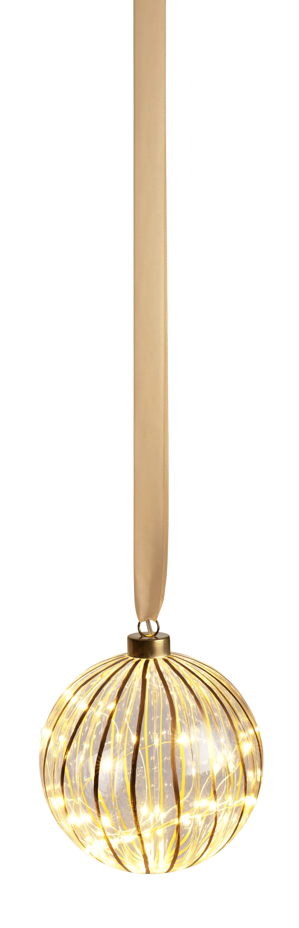 LED Ophæng - Kugle, guld/kugle, large