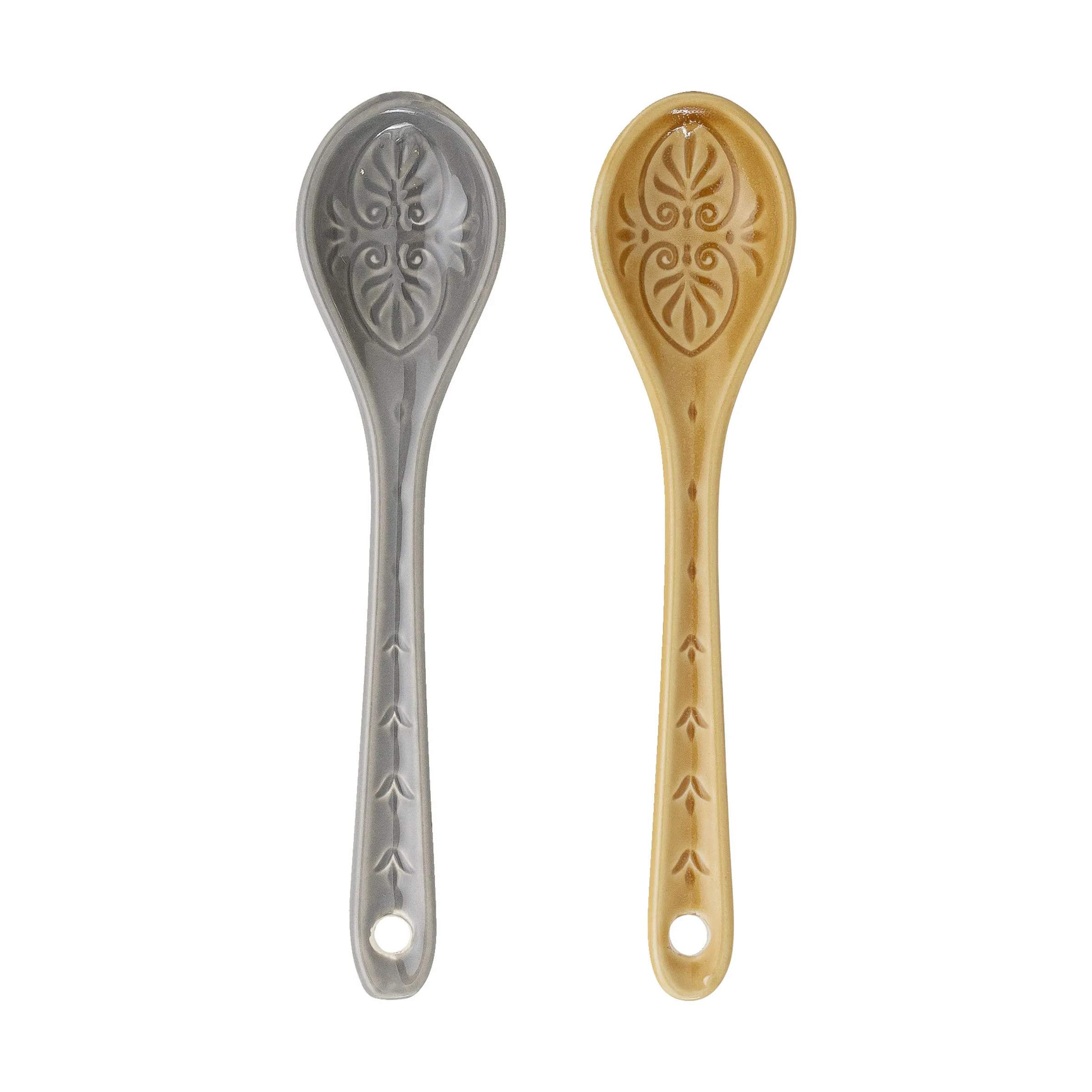 Bloomingville Dessertskeer Rani Ske - 2 stk. i Gul/grå, 1