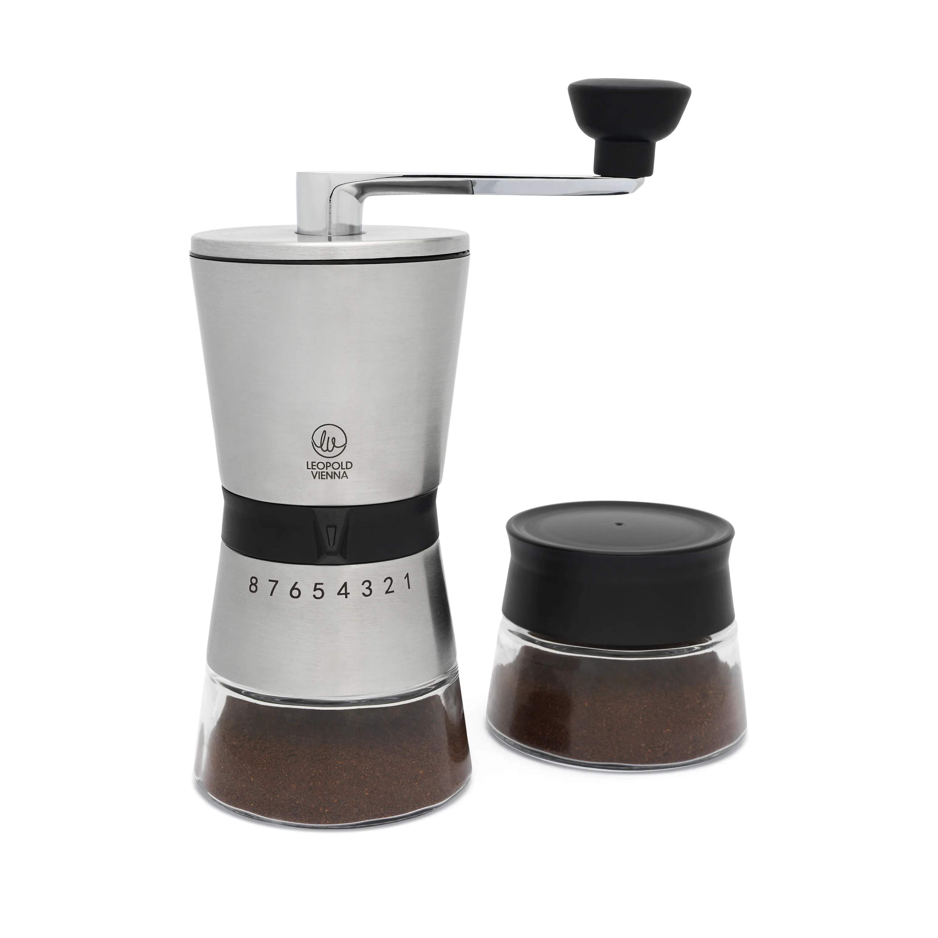 Leopold Vienna Kaffekværne Bologna Kaffemølle i Sølvfarvet, 4