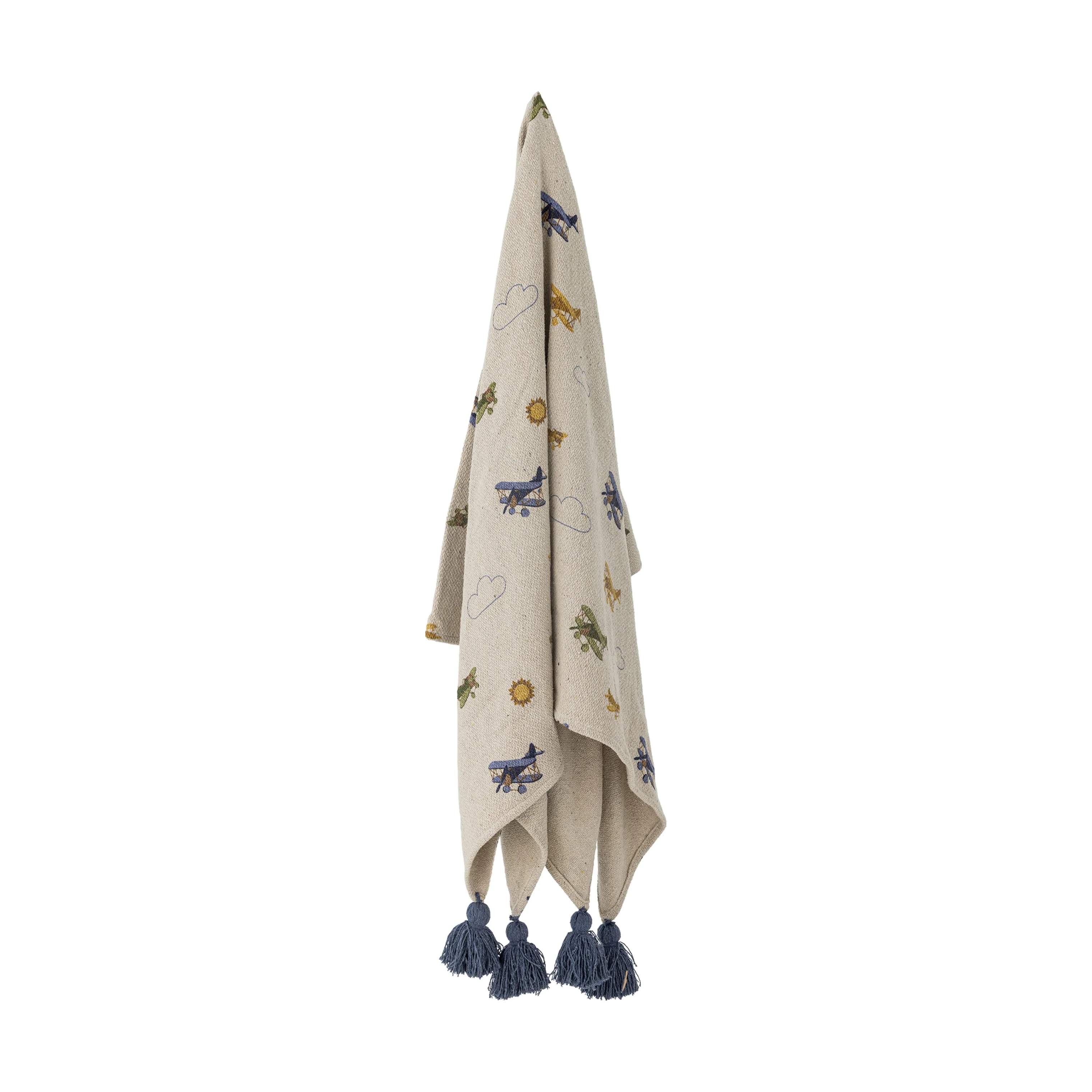 Bloomingville Mini Plaider Plane Plaid i Natur, 4