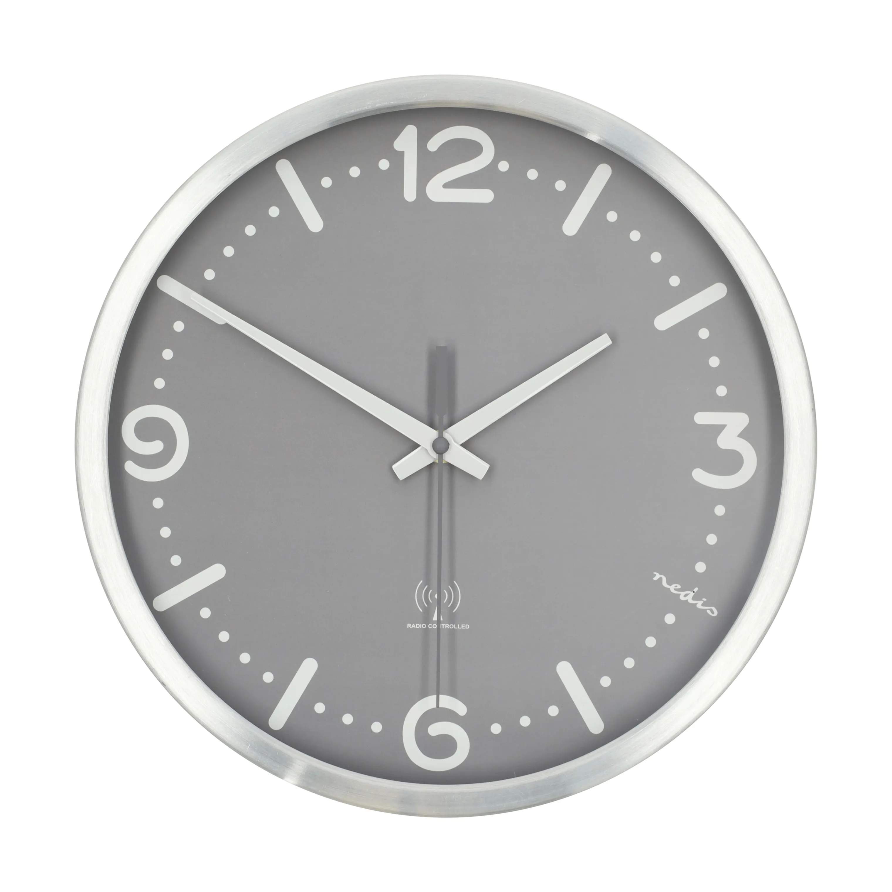 Nedis Vægure Vægur i Grå / Metal, 1