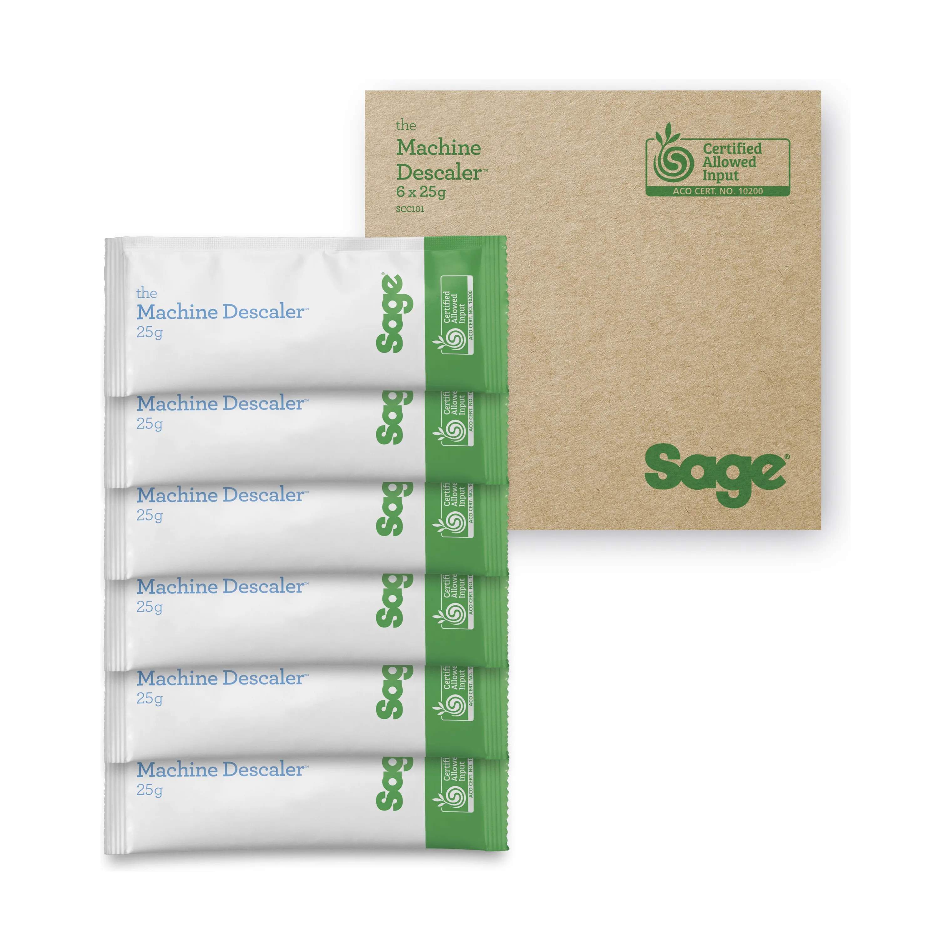 Sage Tilbehør til espressomaskiner SCC 101 Afkalker til maskine - 6 stk. i White, 6 stk., 1