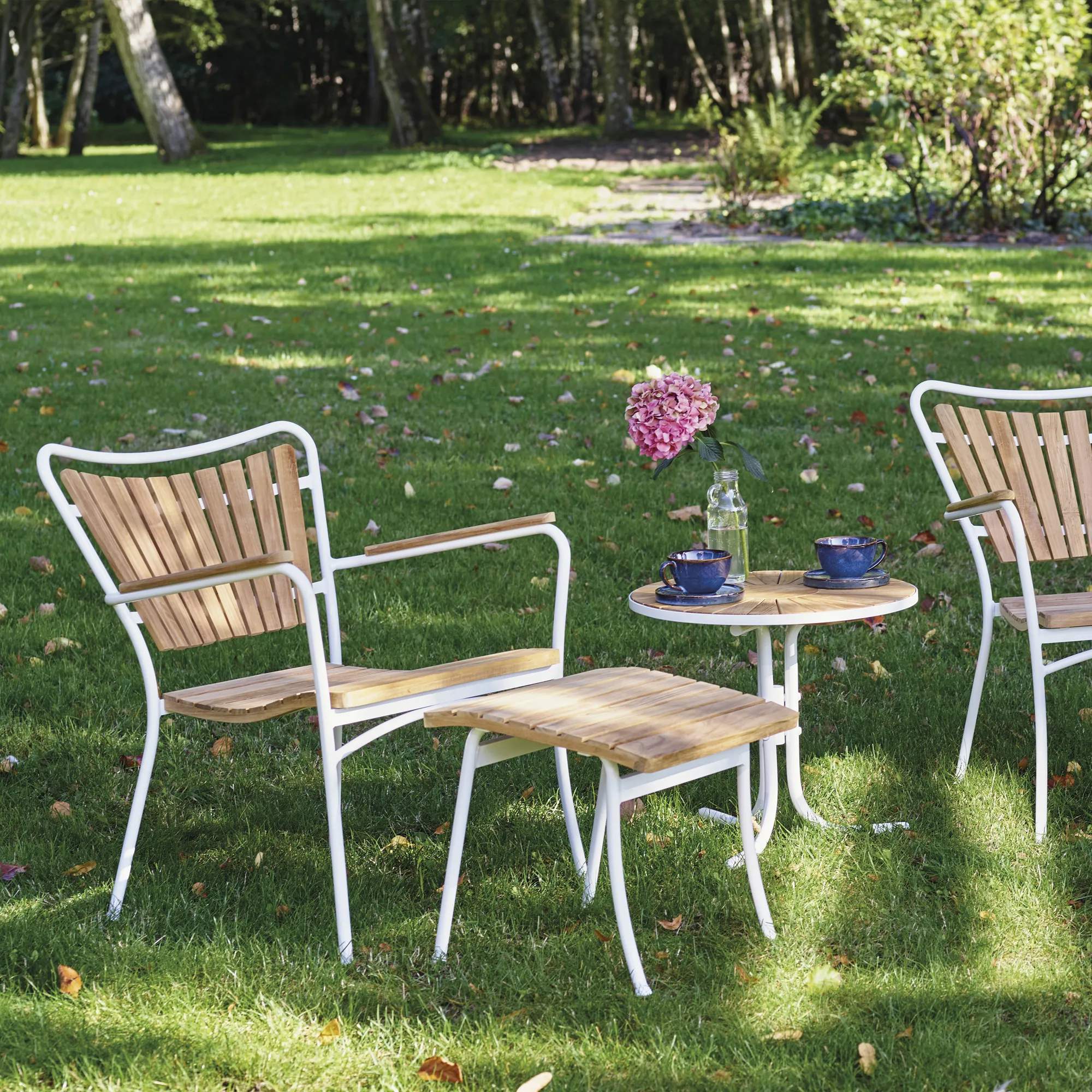 Mandalay Loungestole Marguerit Skammel til loungestol i Hvid, 6