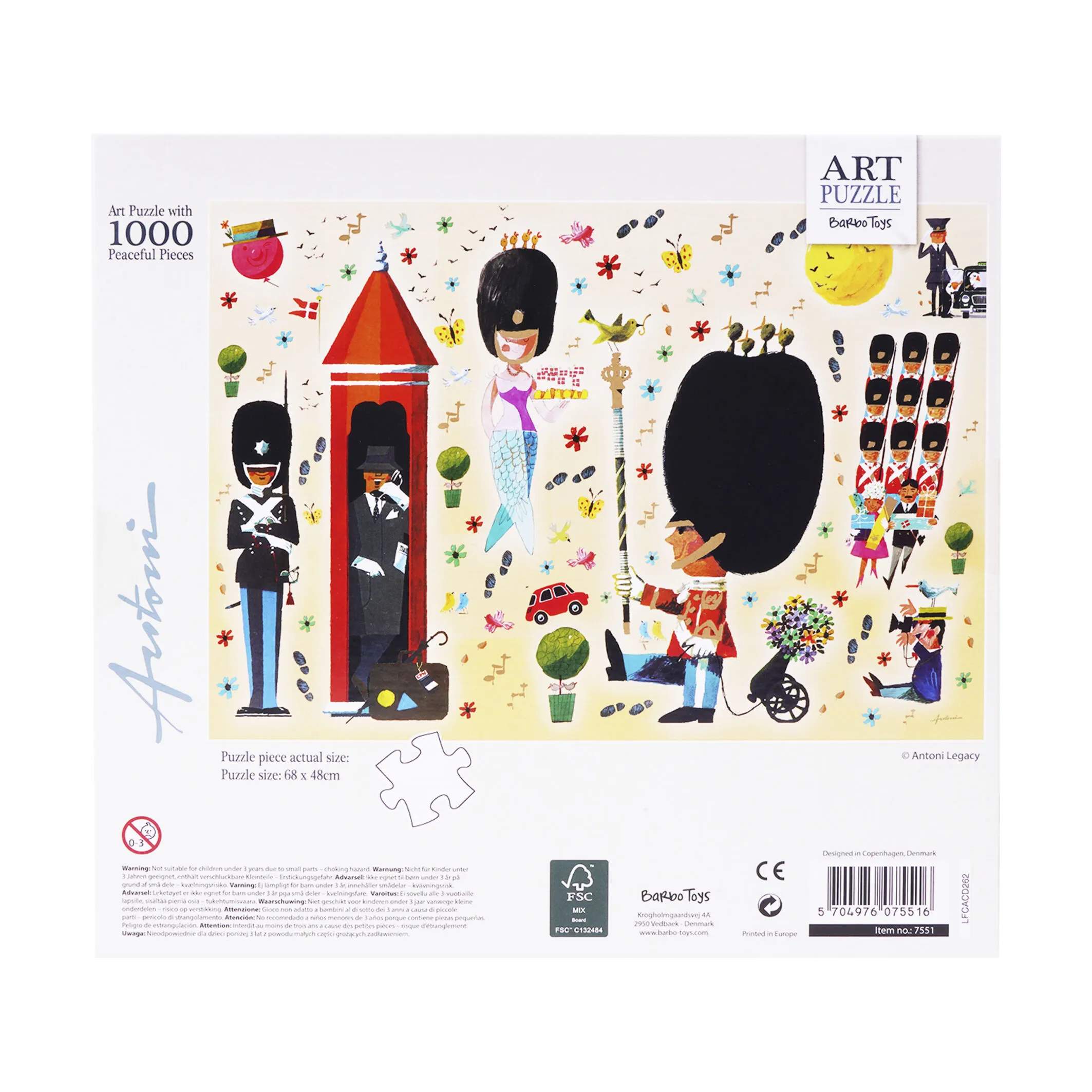 Barbo Toys Puslespil Ib Antoni Puslespil - Livgarden i Livgarden, 4