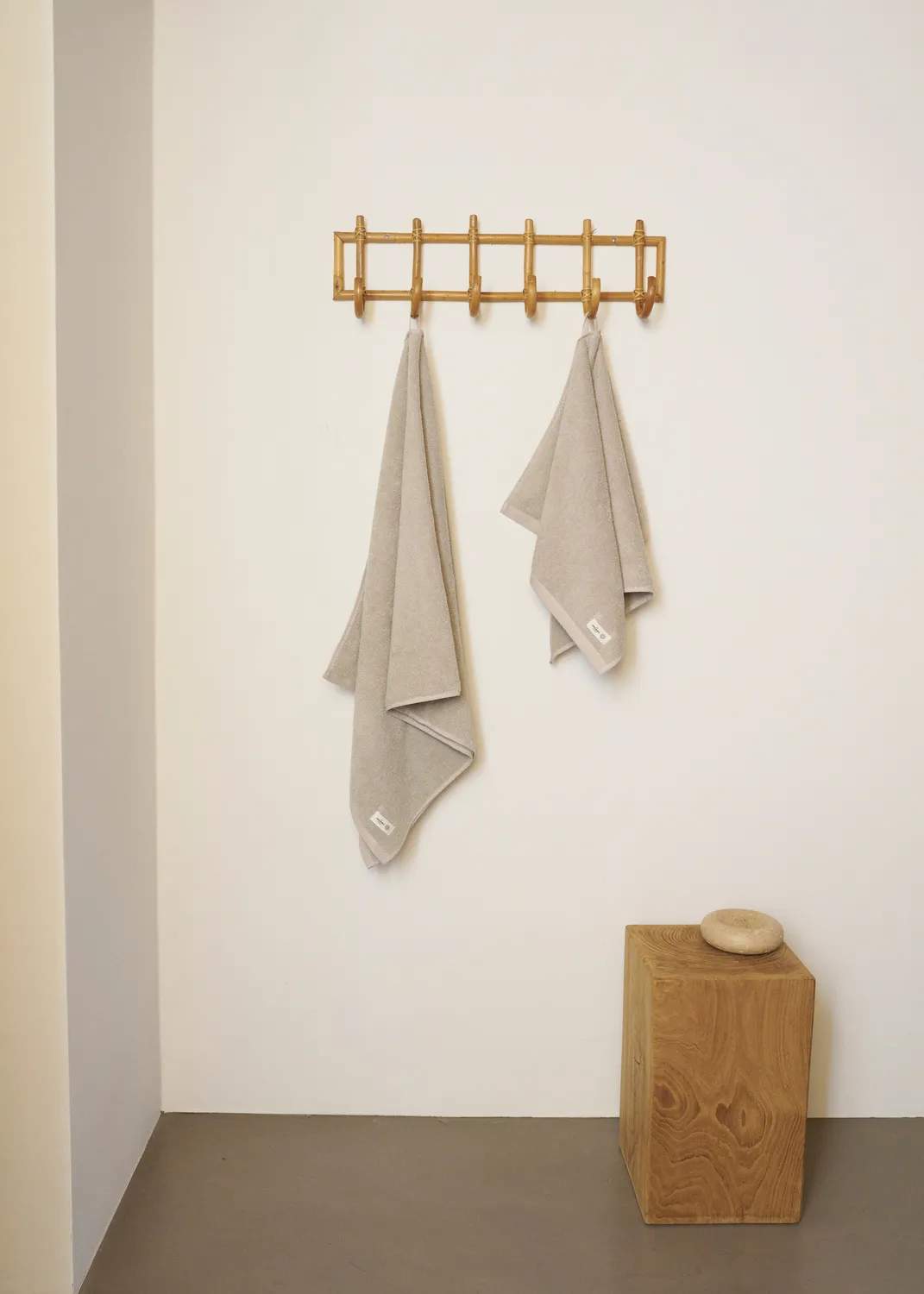 The Organic Company Håndklæder MILD Håndklæde i Beige, 80 cm, 2