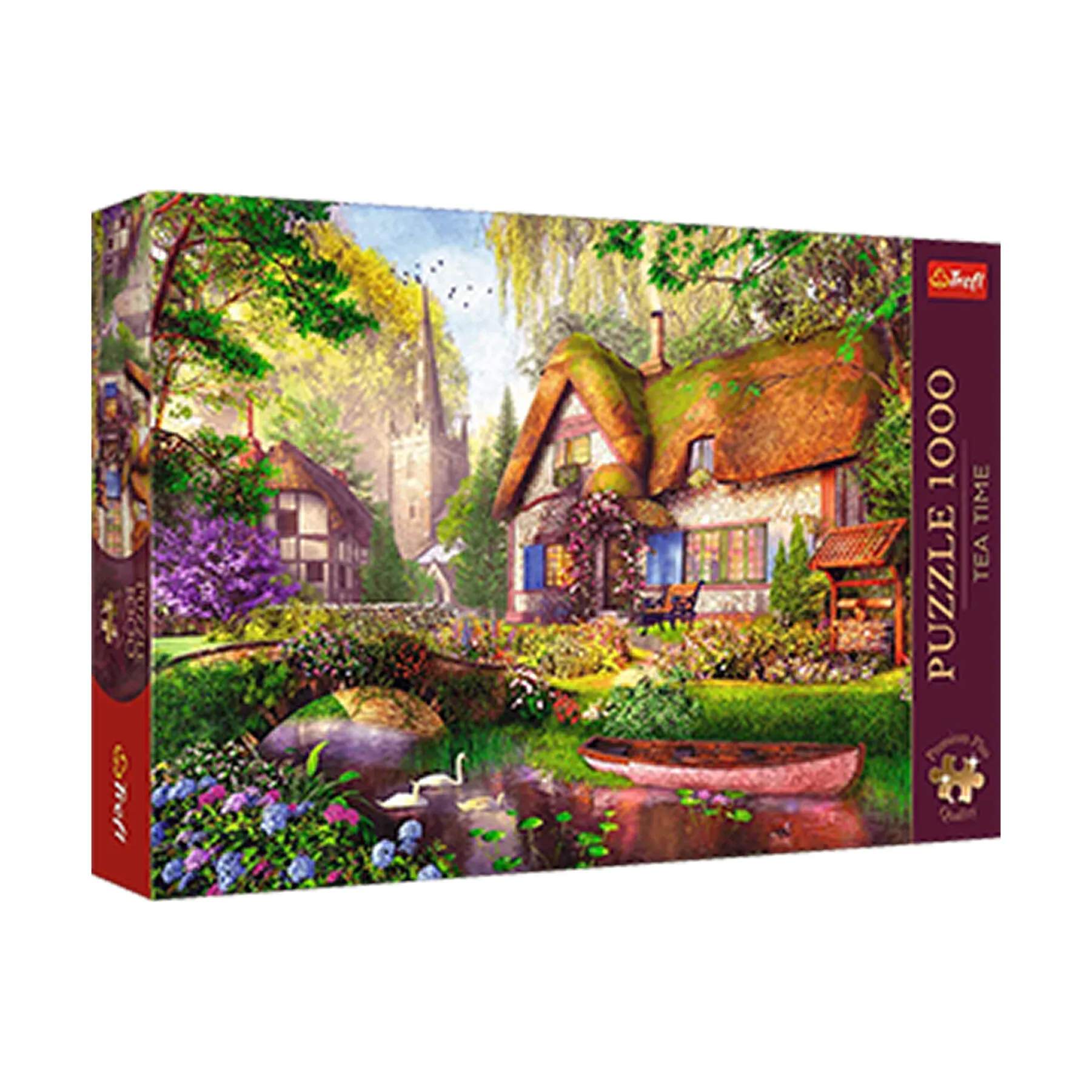 Spilbræt Puslespil Puzzle Puslespil - Huset Ved Søen i Multifarvet, 1