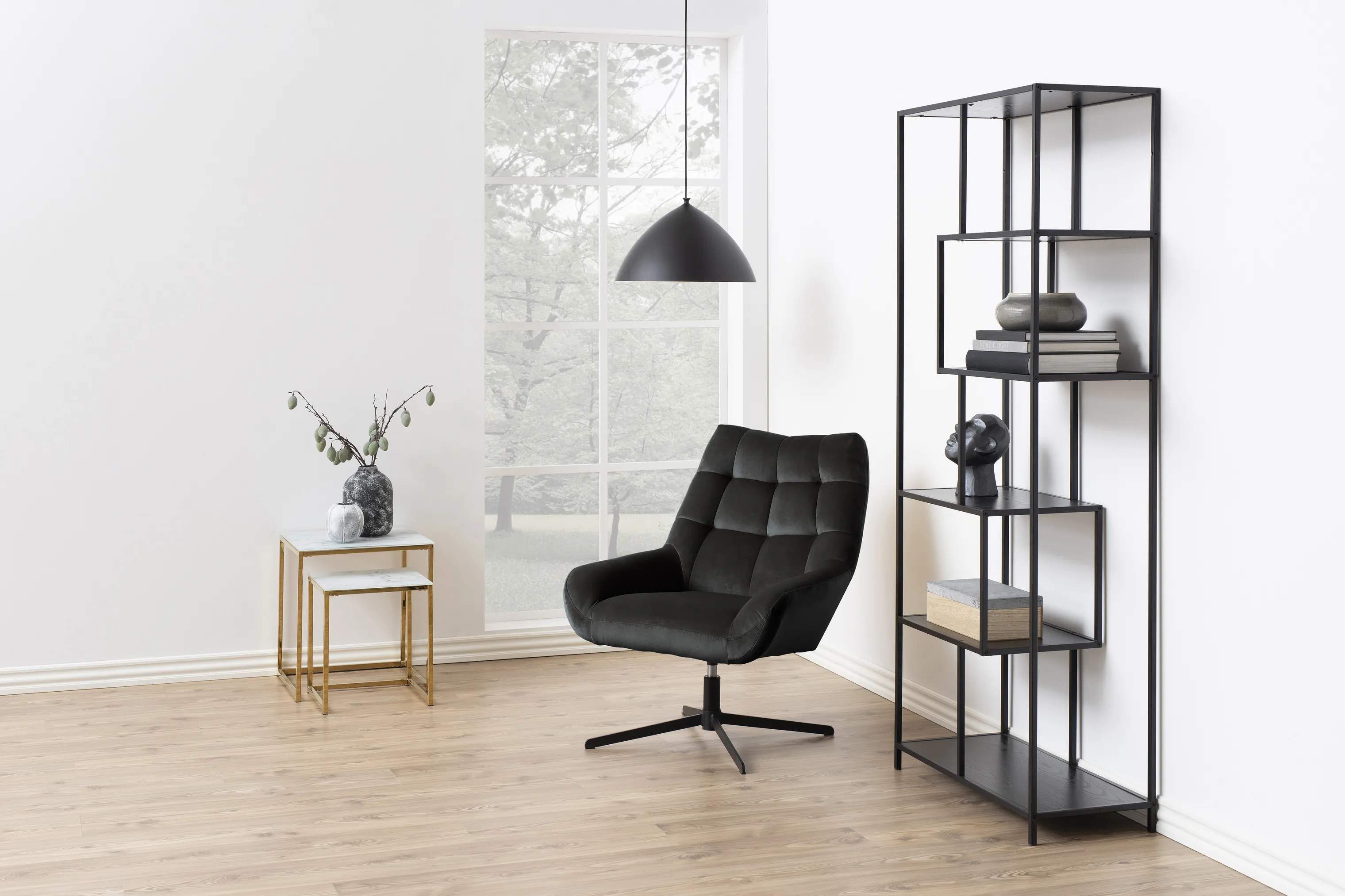 CASA Living Lænestole Paris Stol i Gråbrun/sort, 3