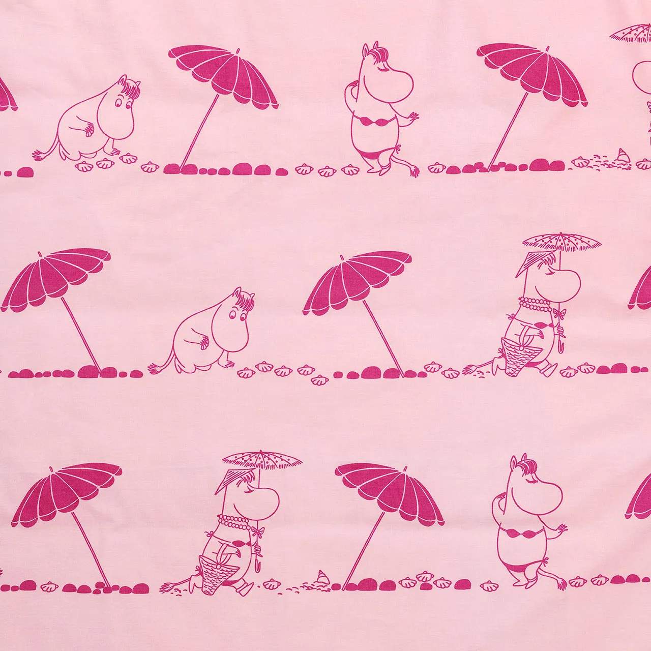 Moomin Arabia Hovedpudebetræk Venner for evigt Pudebetræk - Snorkfrøken i Lyserød/pink, B70 x L50 cm, 2