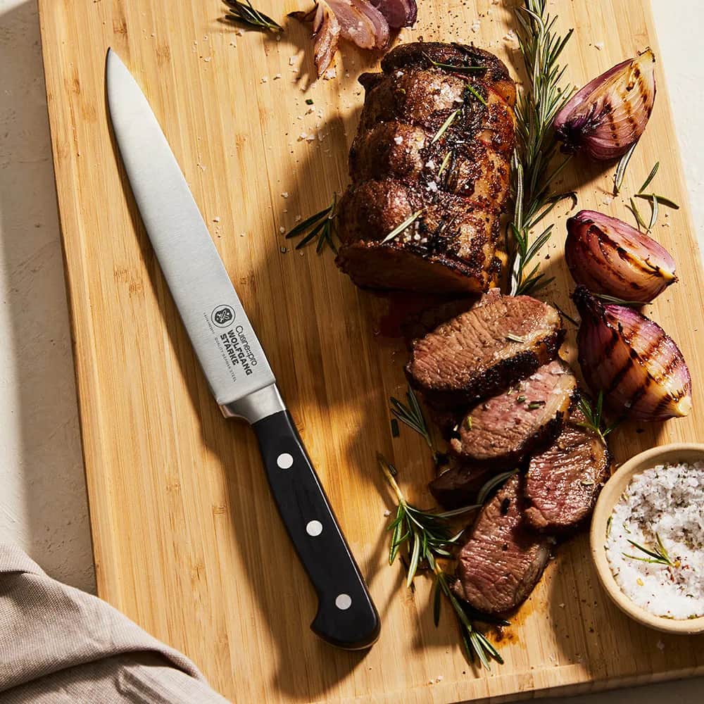 THE CUSTOM CHEF™ Forskærerknive og sæt Cuisine::pro® WOLFGANG
STARKE™ Cuisine::pro WOLFGANG STARKE™ Forskærerkniv i Sølvfarvet/sort, 2