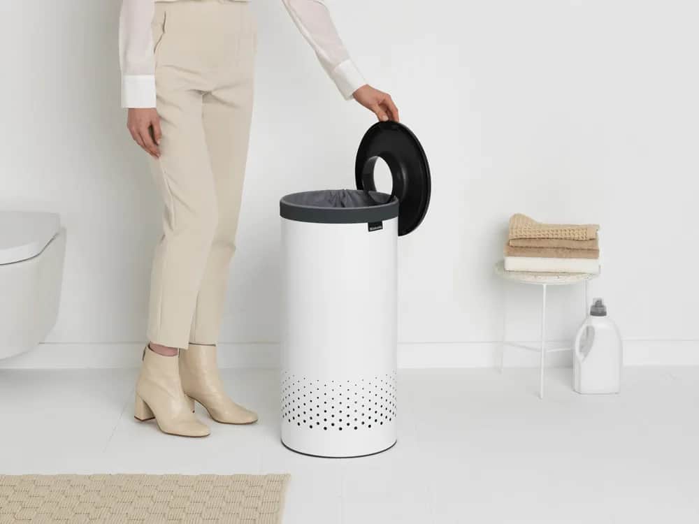 Brabantia Vasketøjskurve Vasketøjskurv i White, 35 L, 3