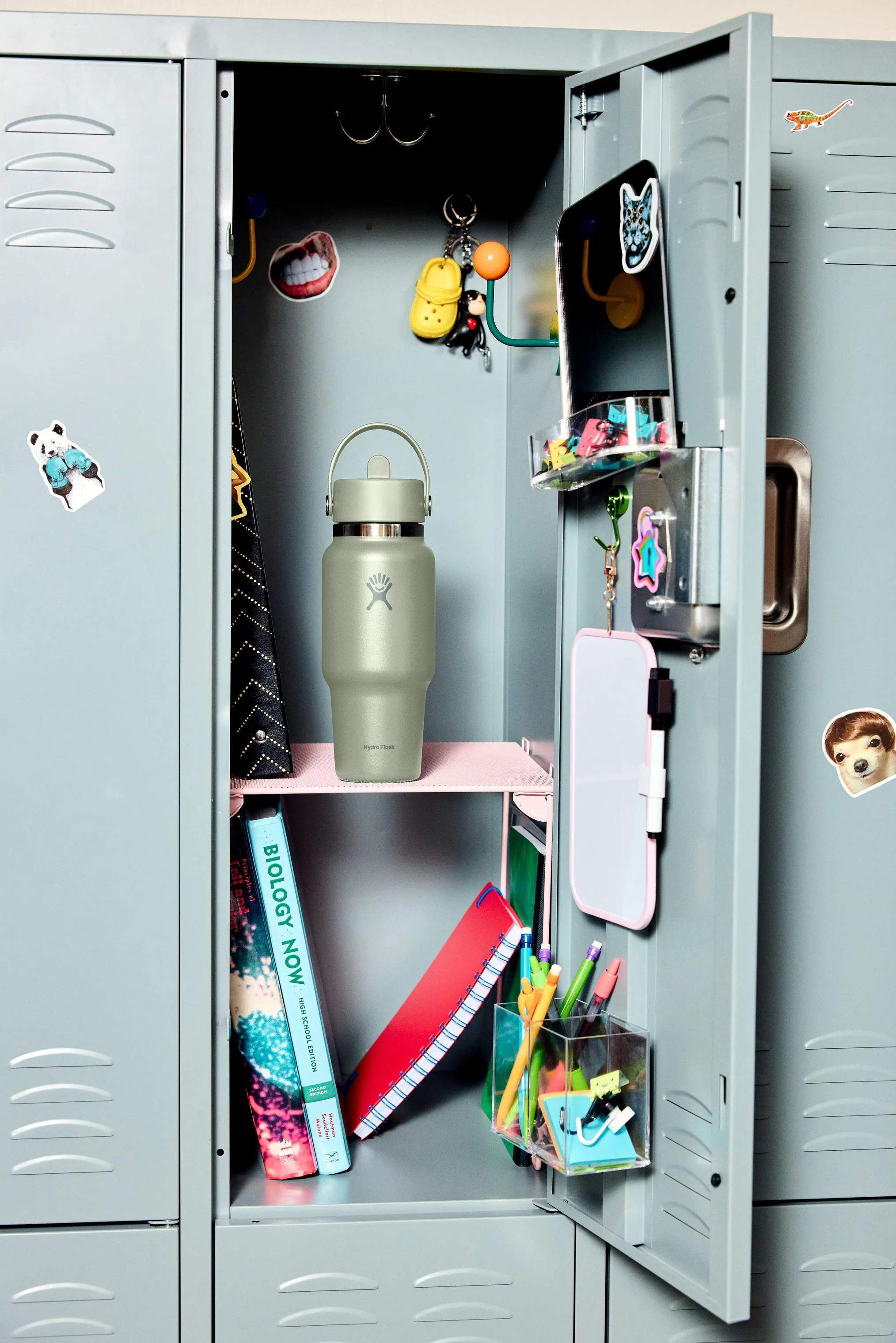 Hydro Flask Termoflasker Wide Flex Straw Termodrikkedunk i Grøn / Stål, 3