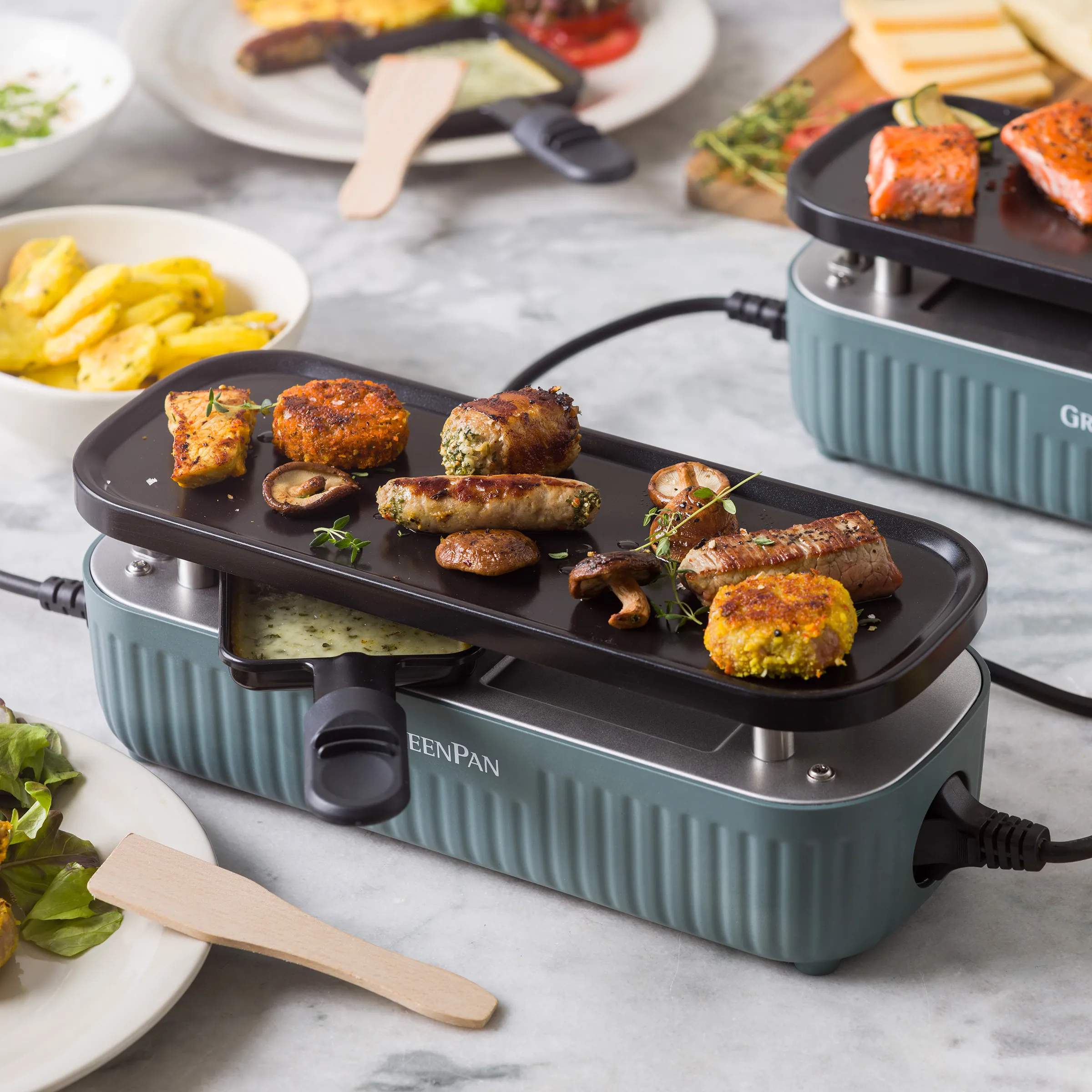 Greenpan Bordgrill Switch Bordgrill i Smokey Blå, 4